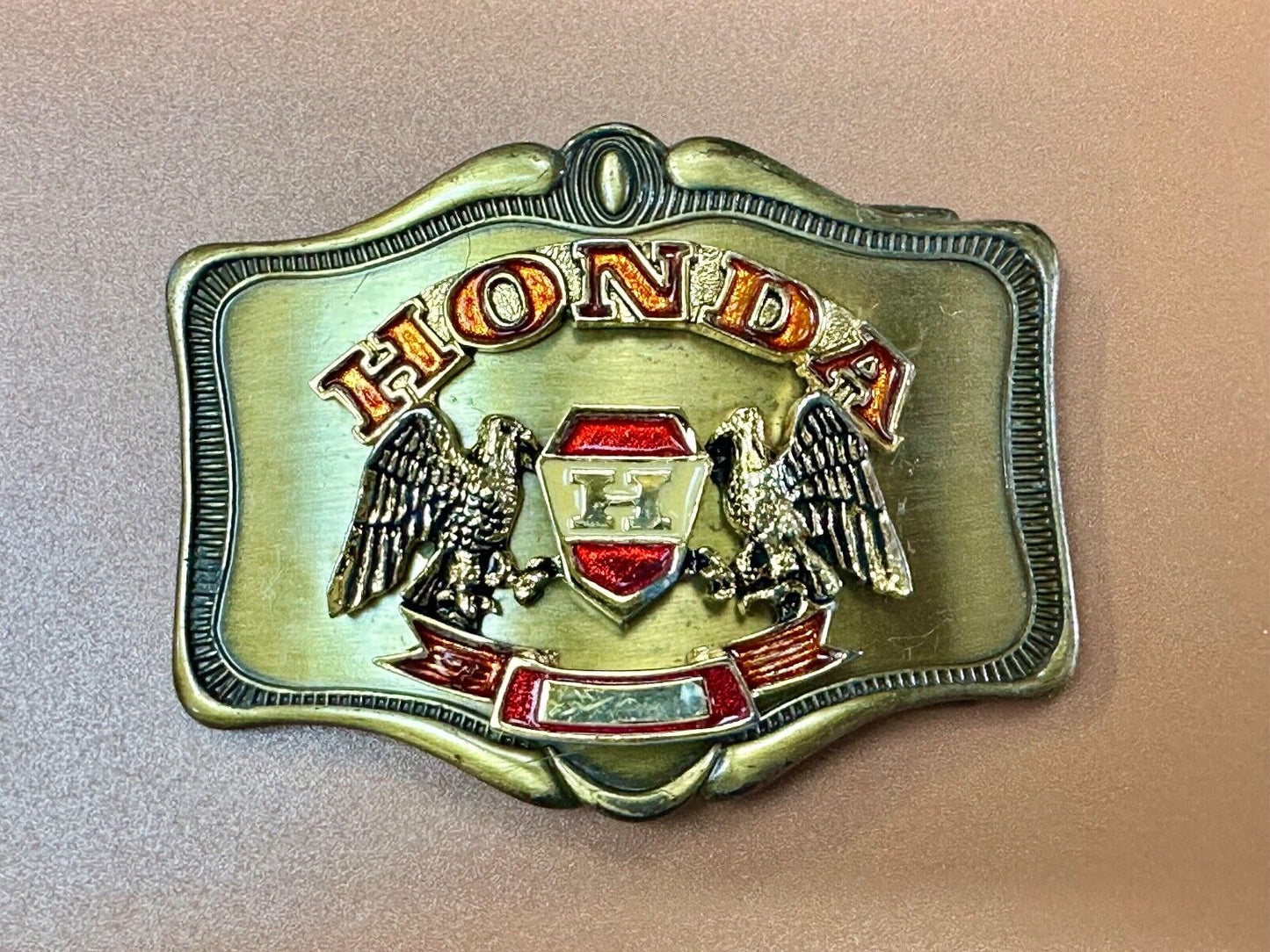 1978 Honda Goldwing Motorcycles Bikers belt buckle by A.H.M.