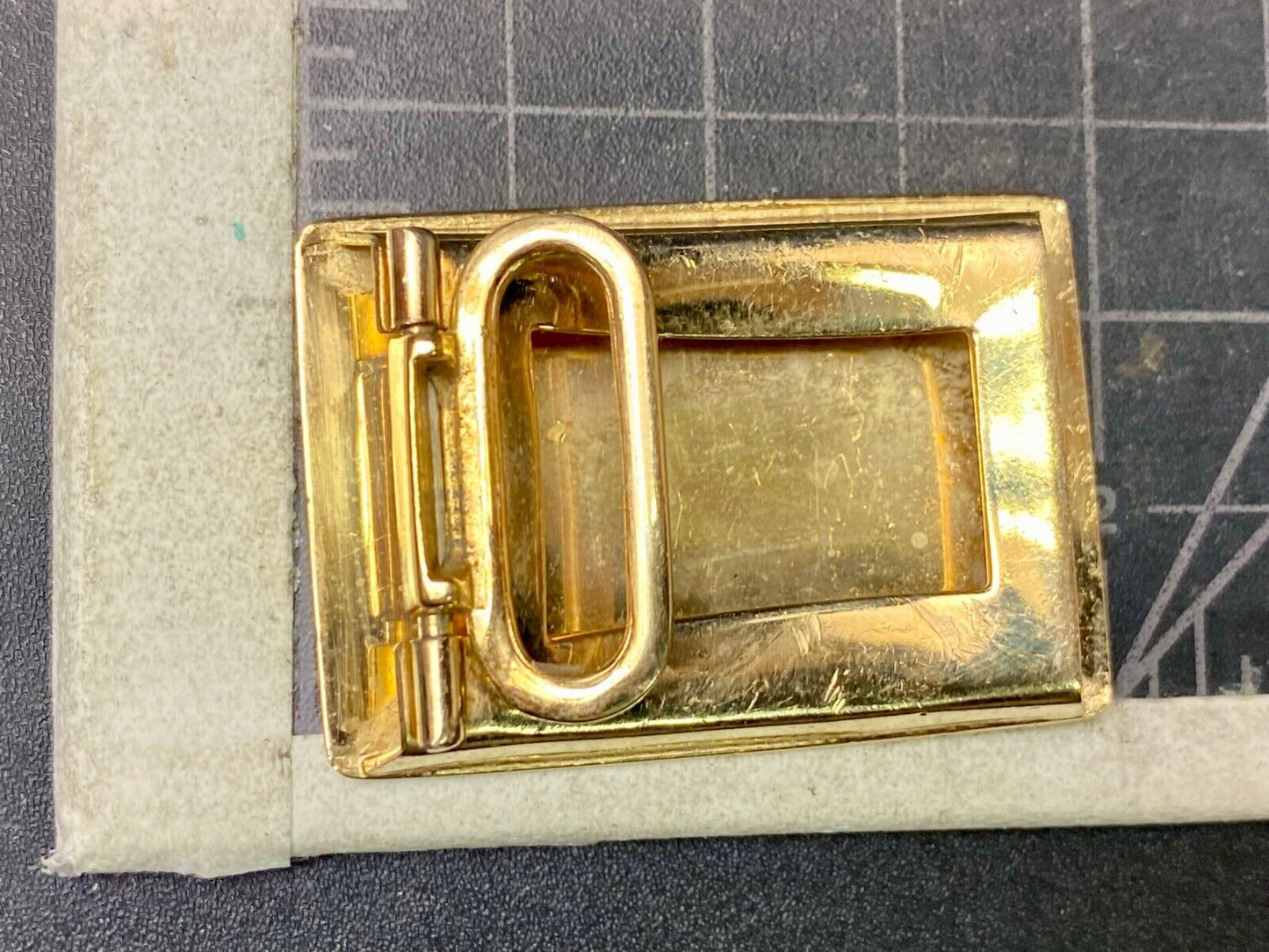 Vintage EOD Initials Make Monogram small formal dress belt buckle