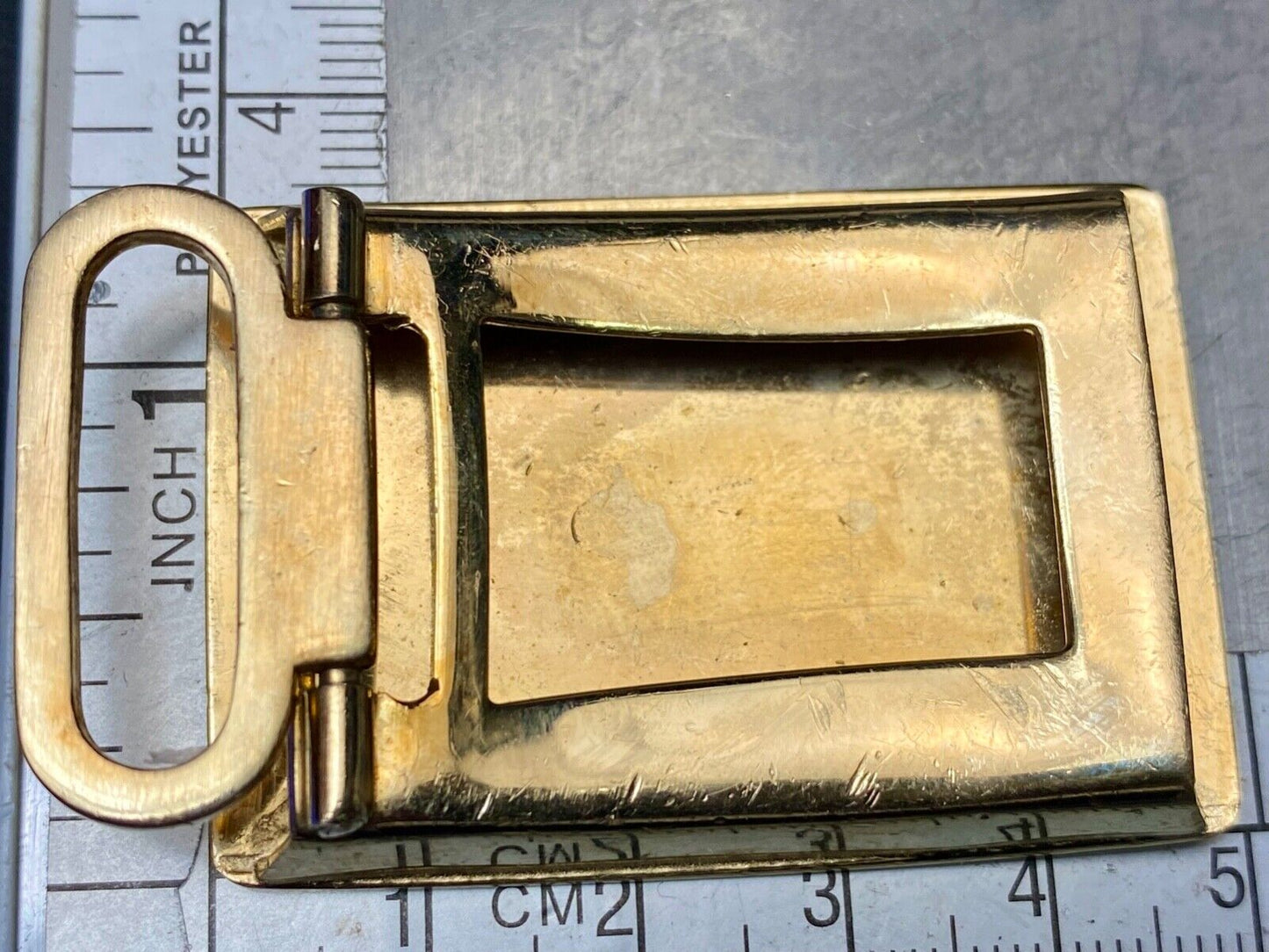 Vintage EOD Initials Make Monogram small formal dress belt buckle