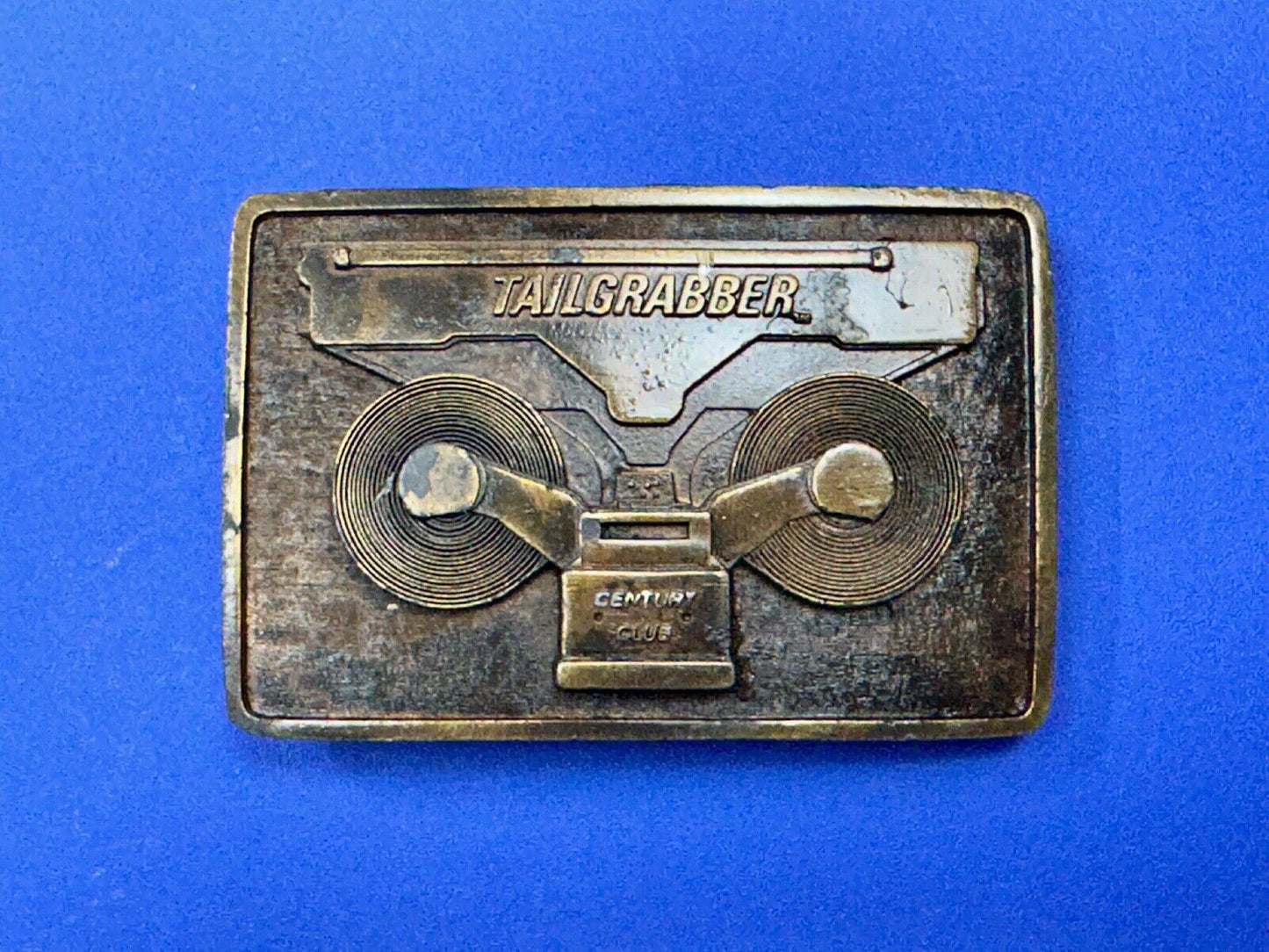 Tailgrabber Century Club Commemorative Vtg. Belt Buckle by Indiana Metal Craft