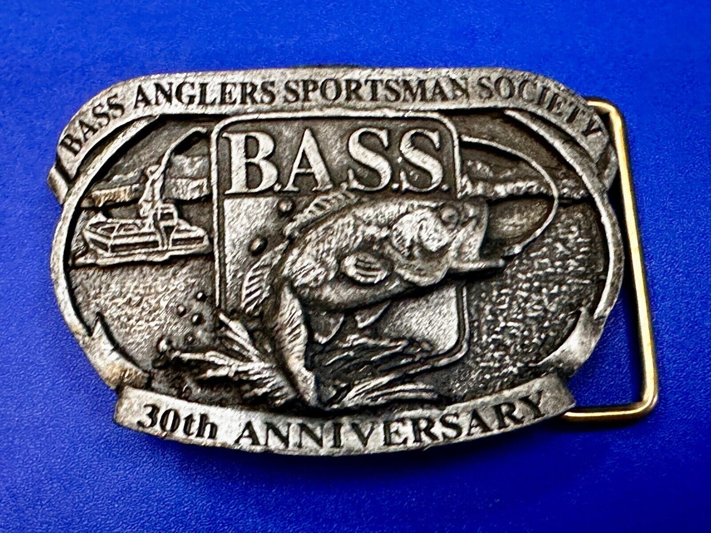 Bass Anglers Sportsman Society 30th Anniversary Club Belt Buckle