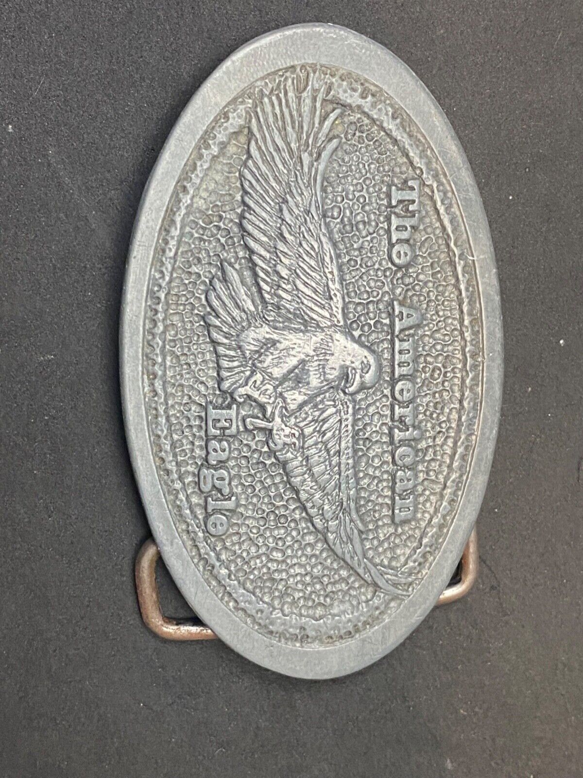The American Eagle - Patriotic Symbol oval belt buckle by DIX leather goods