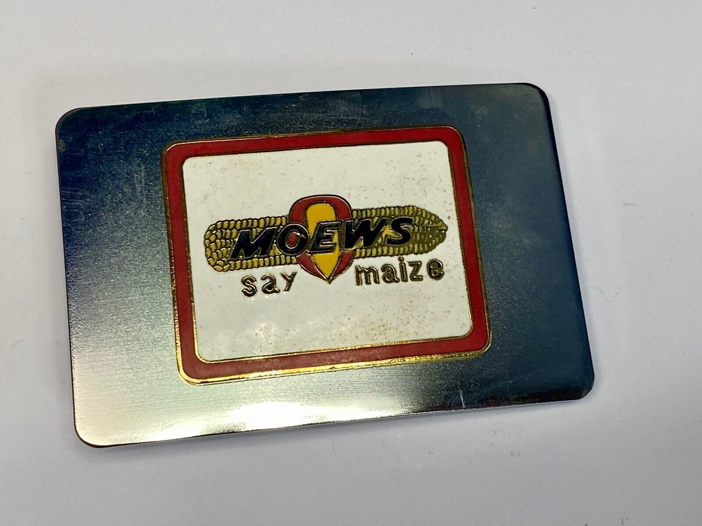 Nos Moews Corn Maize Moews Seed Company Granville Il Rectangular Belt Buckle