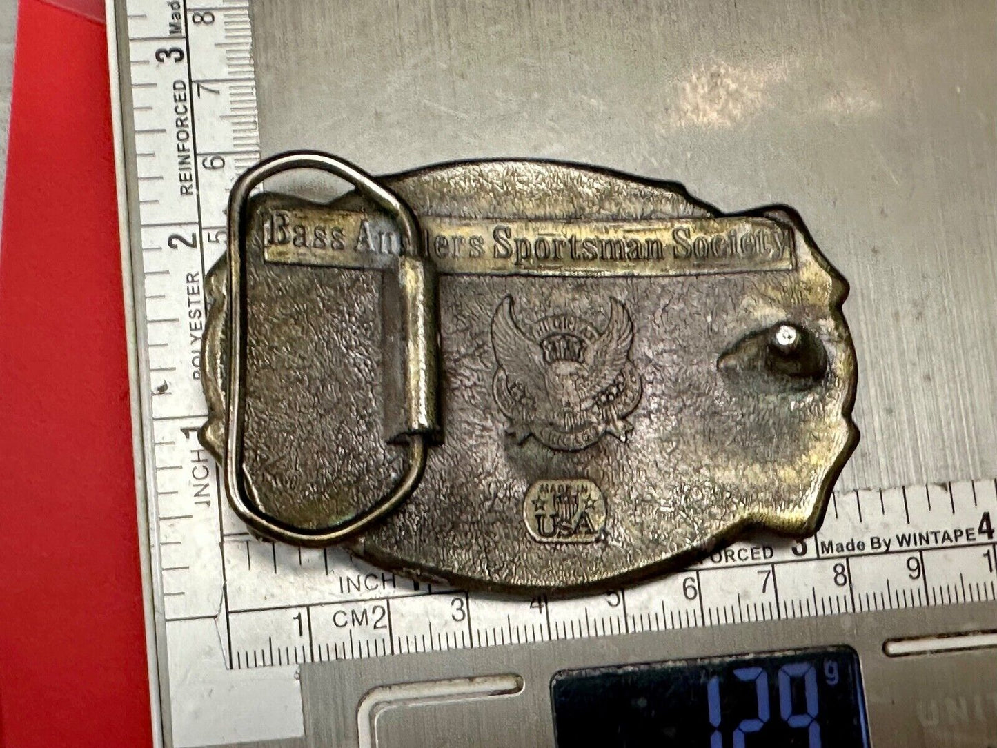 BASS Fishing Anglers Sportsman's Society Club 0 Great American Belt buckle Co
