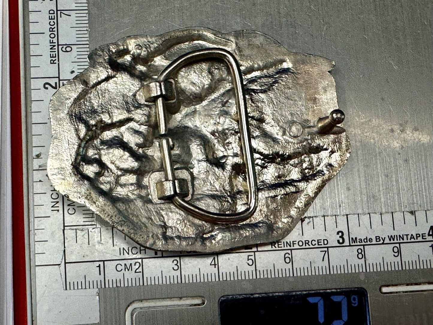 Vintage Rockey Mountain High Eagle Mountains Silver Tone belt buckle