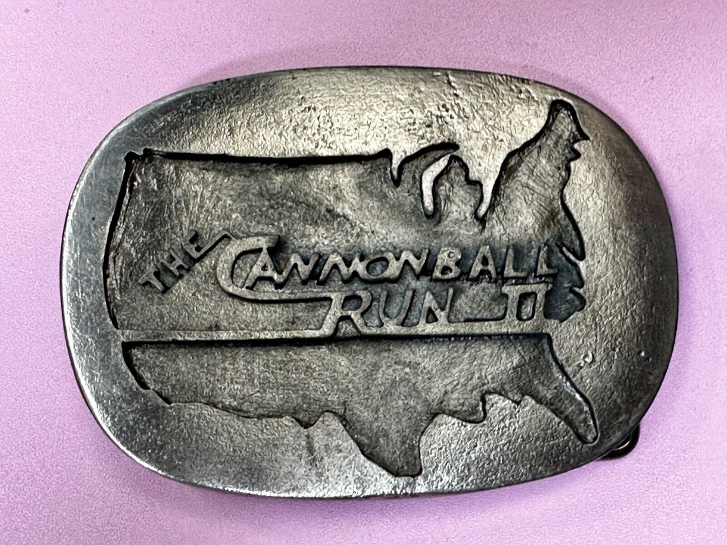 The Cannonball Run II 2 Movie Crew Gift Promo Hal Needham Belt Buckle
