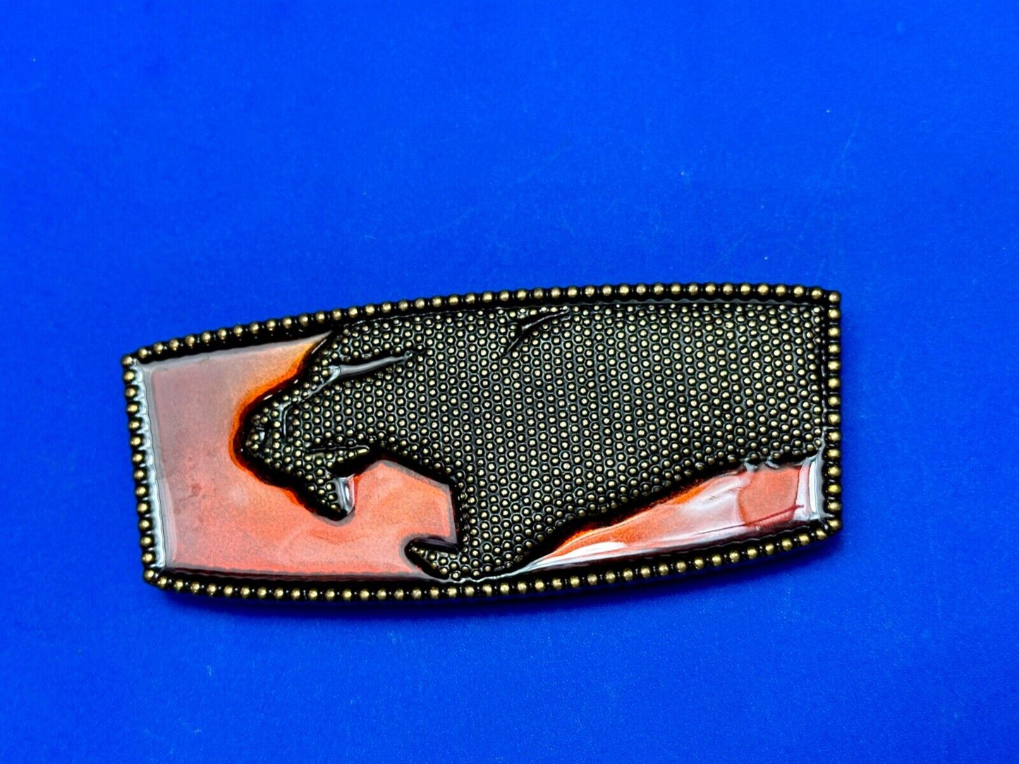 arge 5" Wide Thundercats logo? Cat, tiger attack rectangular belt buckle