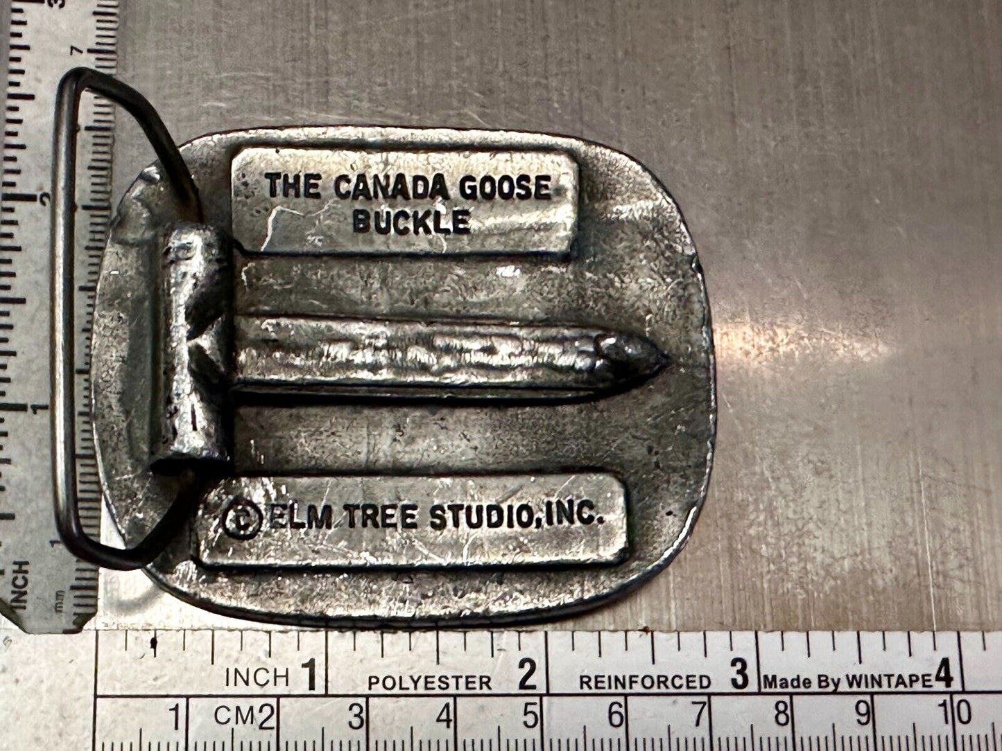 The Canadian Goose Commemorative Belt Buckle by Elm Tree Studio