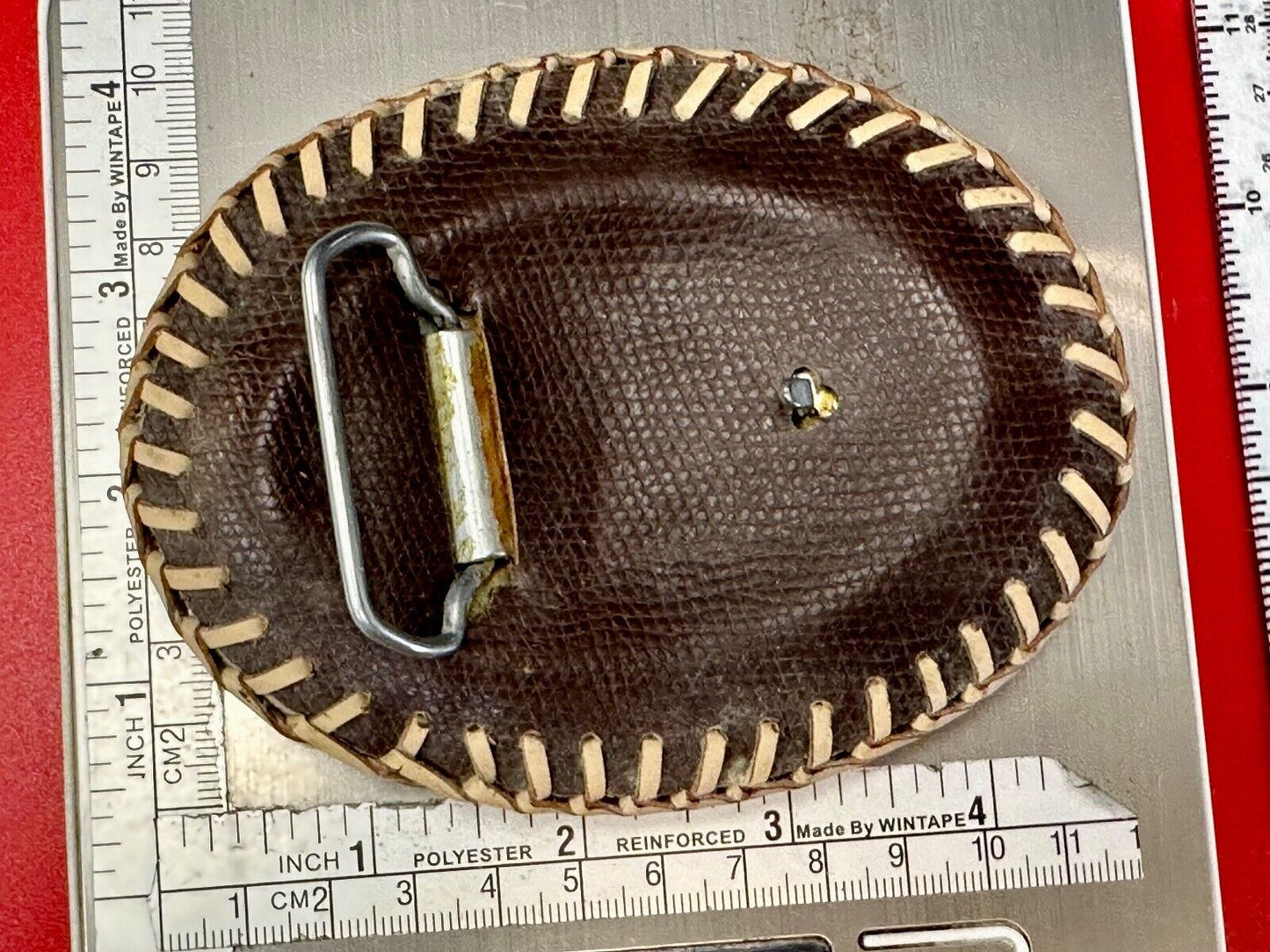 Banjo Country Music Bluegrass Pickers Gorgeous Snake Skin Vintage Belt Buckle
