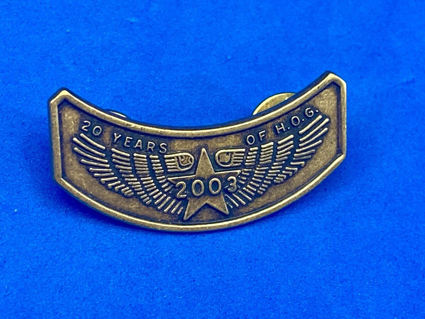20 Year Hog Harley Davidson Owners Group Jacket Vest Lapel Pin 2003