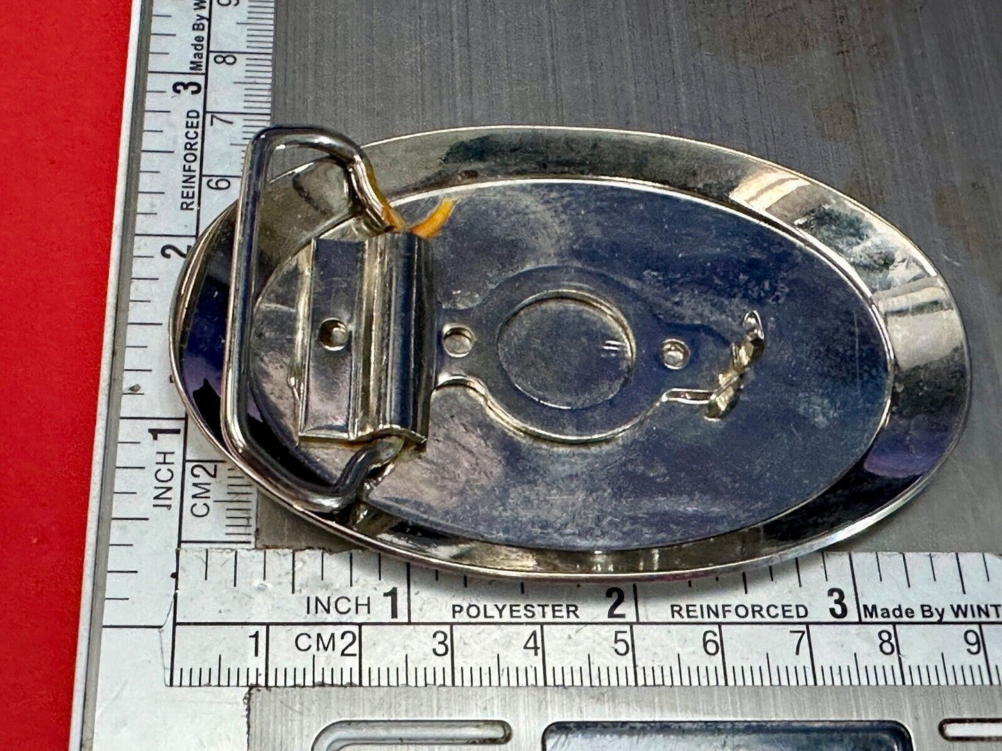 Vintage Engraved vintage western flower swirl design oval belt buckle