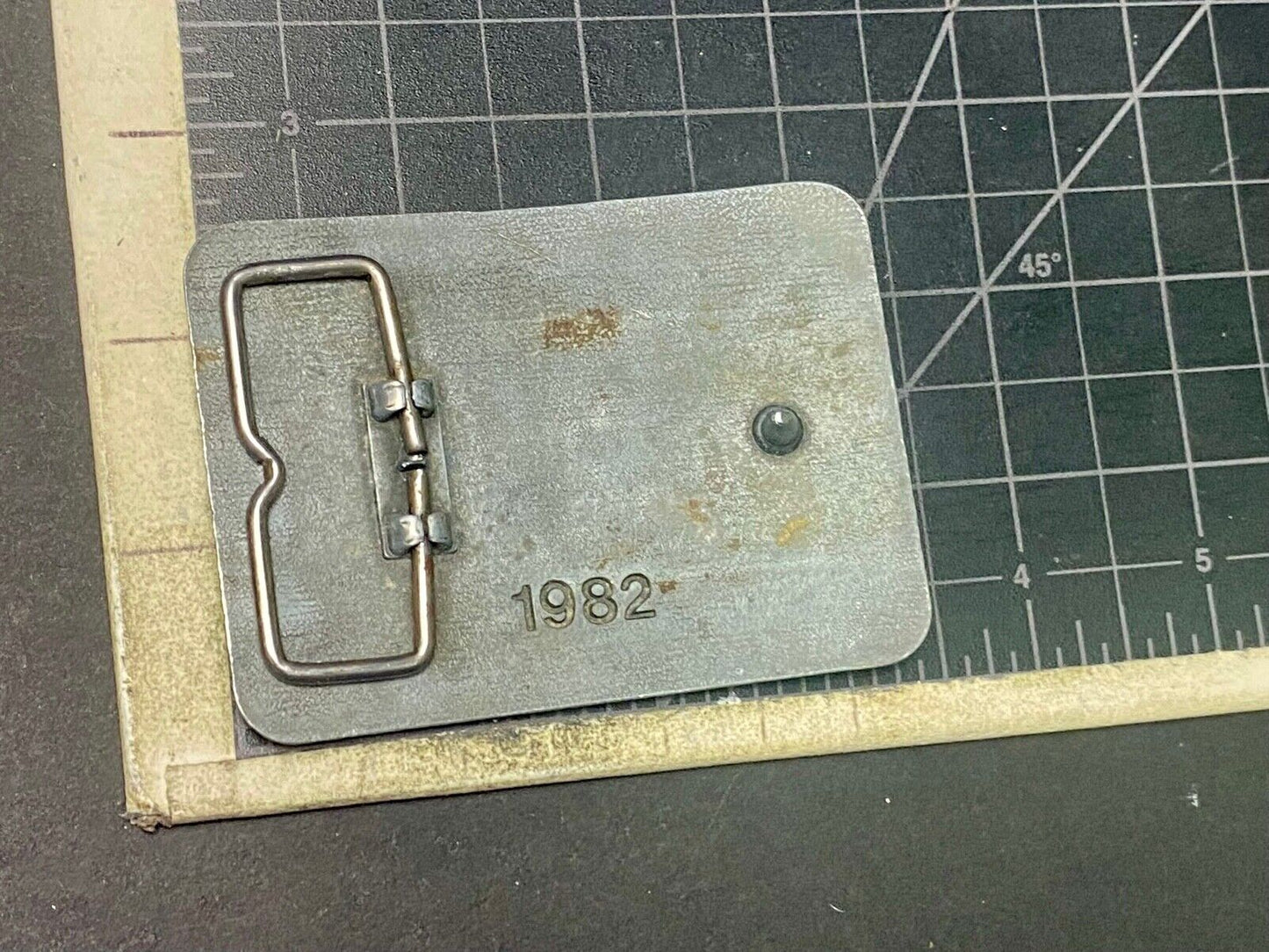 1982 New Holland I'm Proud To Be A Reliable American Farmer Belt Buckle