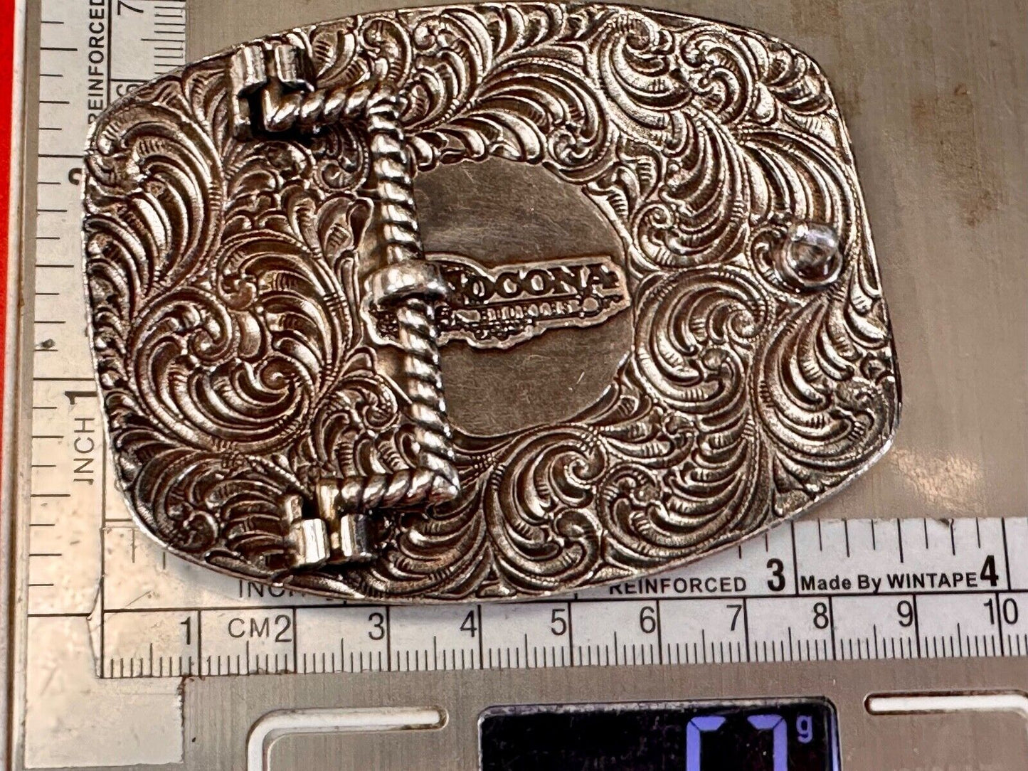 The Longhorn cow steer - cowboys cowgirls western belt buckle by Nocona