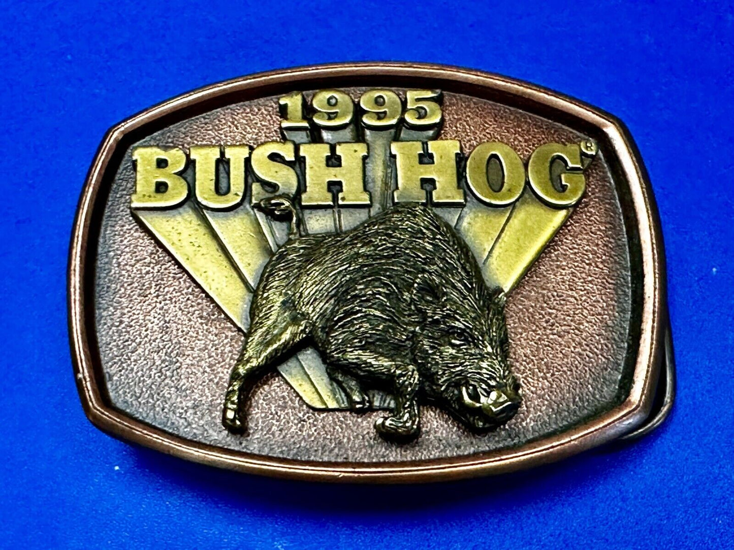 1995 Bush Hog Vintage Farm Agriculture Lawn Care Belt Buckle By Spec Cast