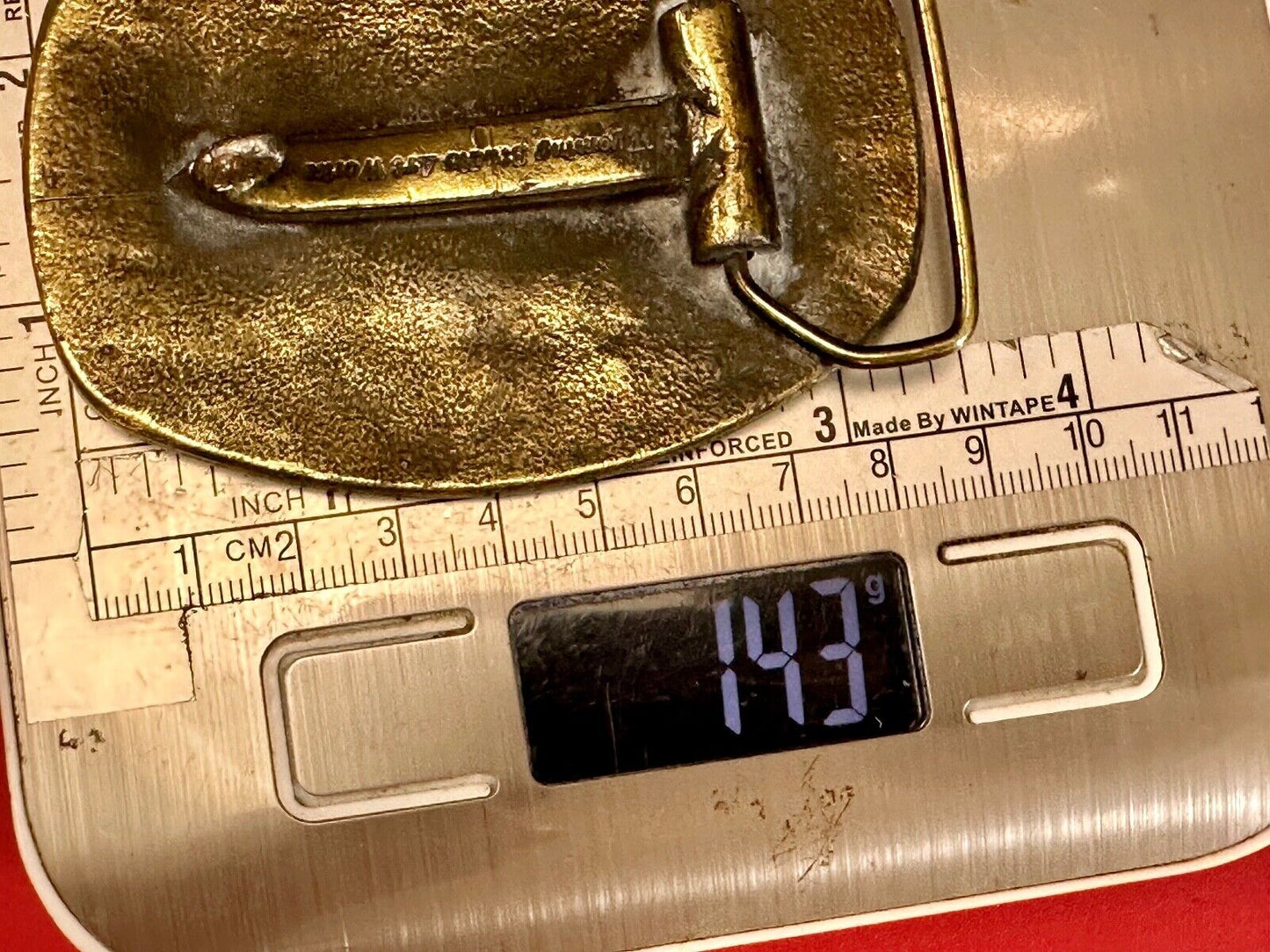 Vintage Belt Buckle Deco Equitable by Wyoming Studio Art Works