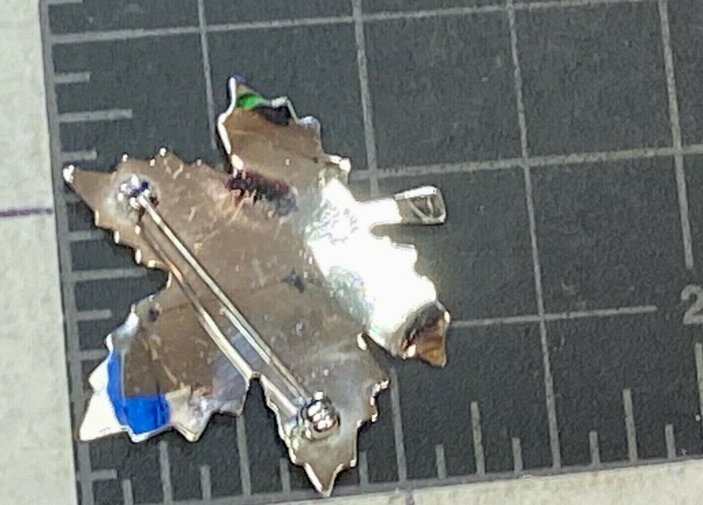 Vintage Canadian Maple Leaf Sterling Silver 925 Brooch Pin Signed Bond Boyd