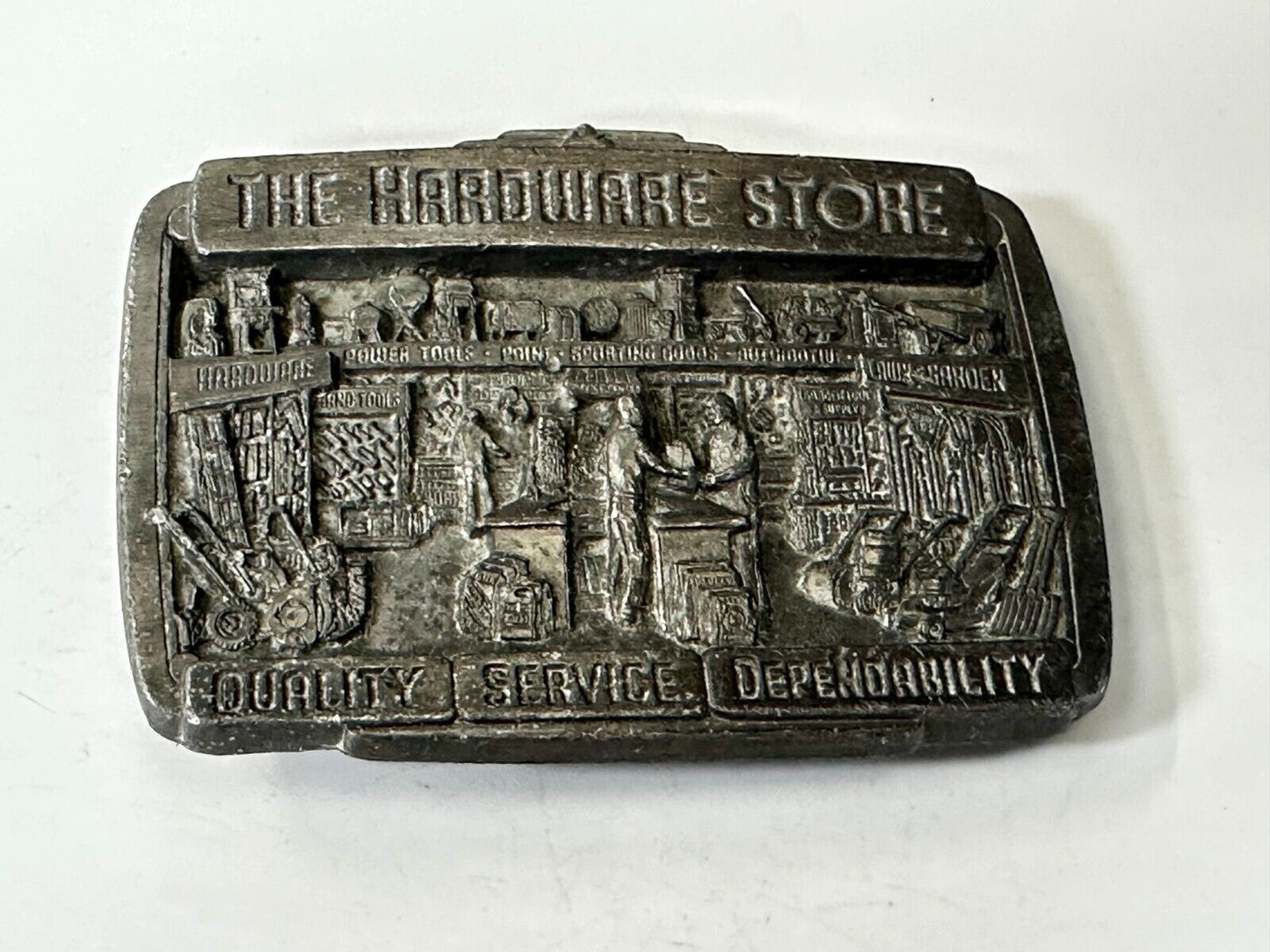The Hardware Store - Quality Service Dependability Commemorate 1987 Belt Buckle