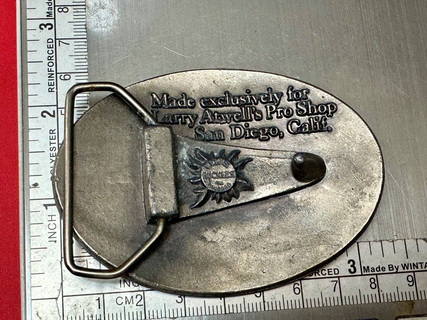 31st State Annual California Championship San Diego 1976 Bowling Belt Buckle