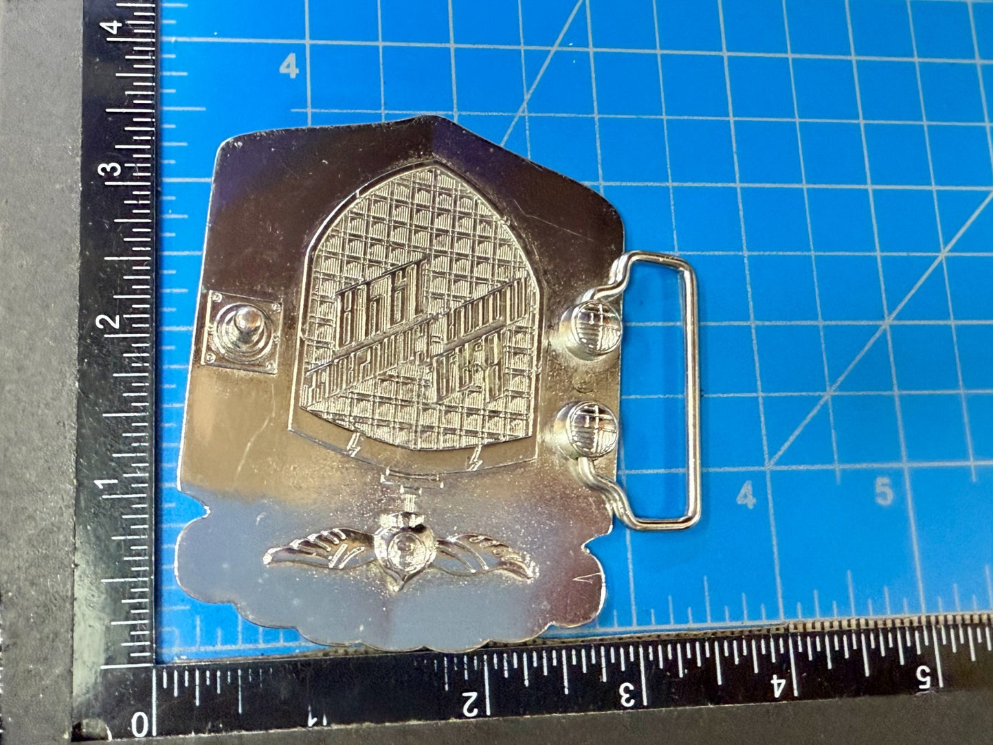 BAD B.A.D. Motor Company 1948 Dragon Crest Shield Logo Promotional Belt Buckle