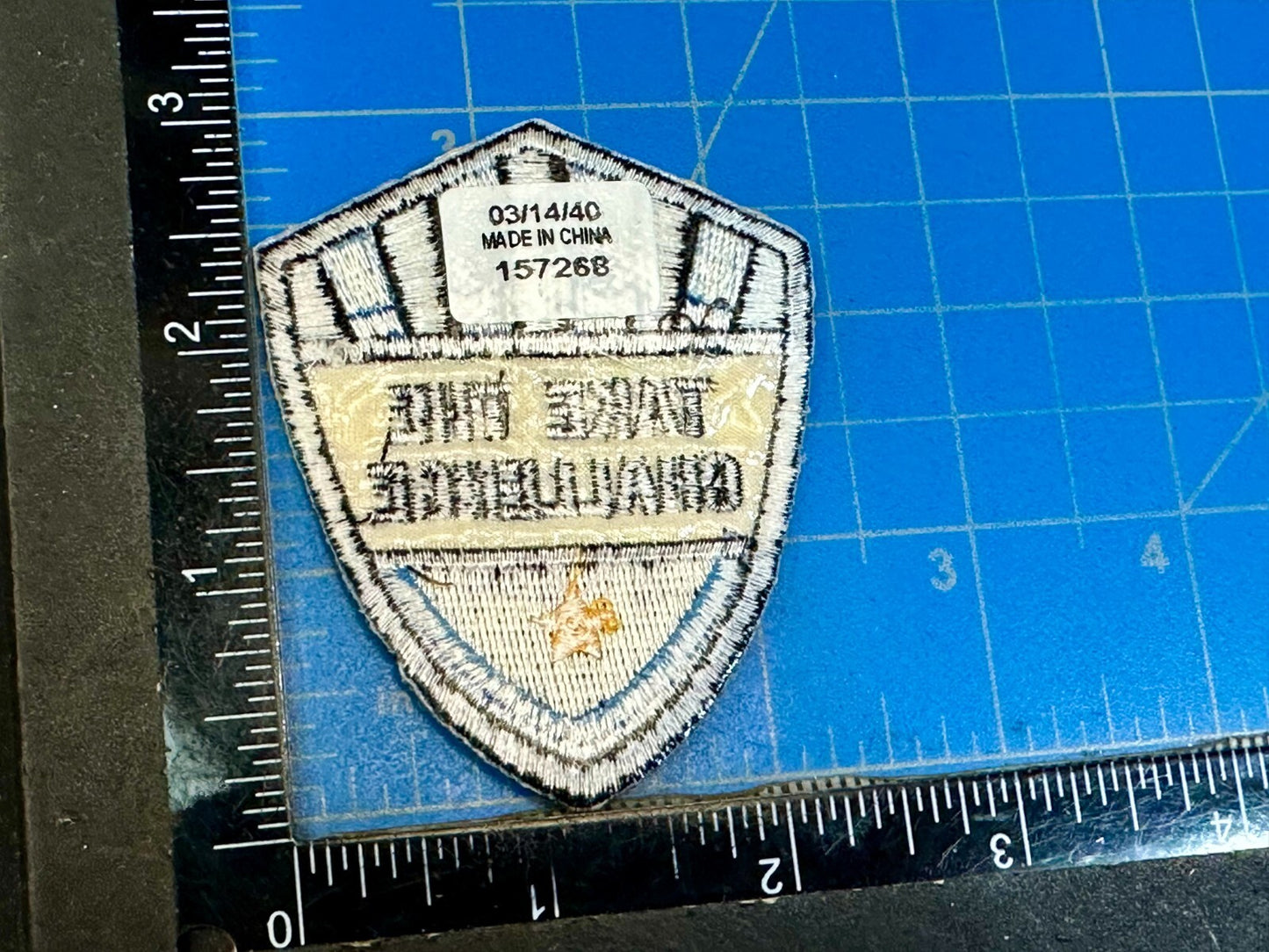 Take the Challenge Military Army Embroidered Jacket Vest Patch