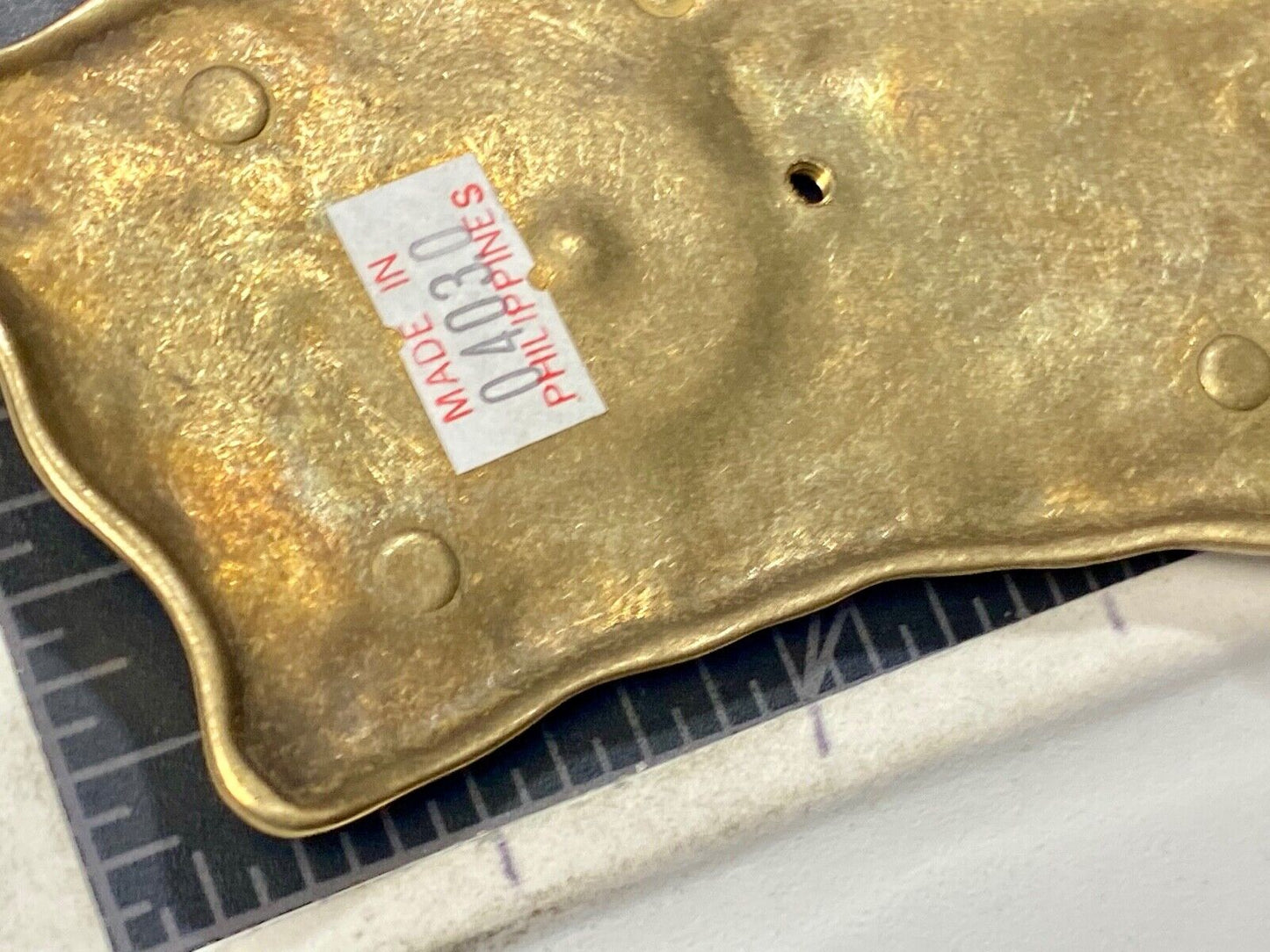 American Carousel 4th coin collectors centerpiece Large gold tone belt buckle