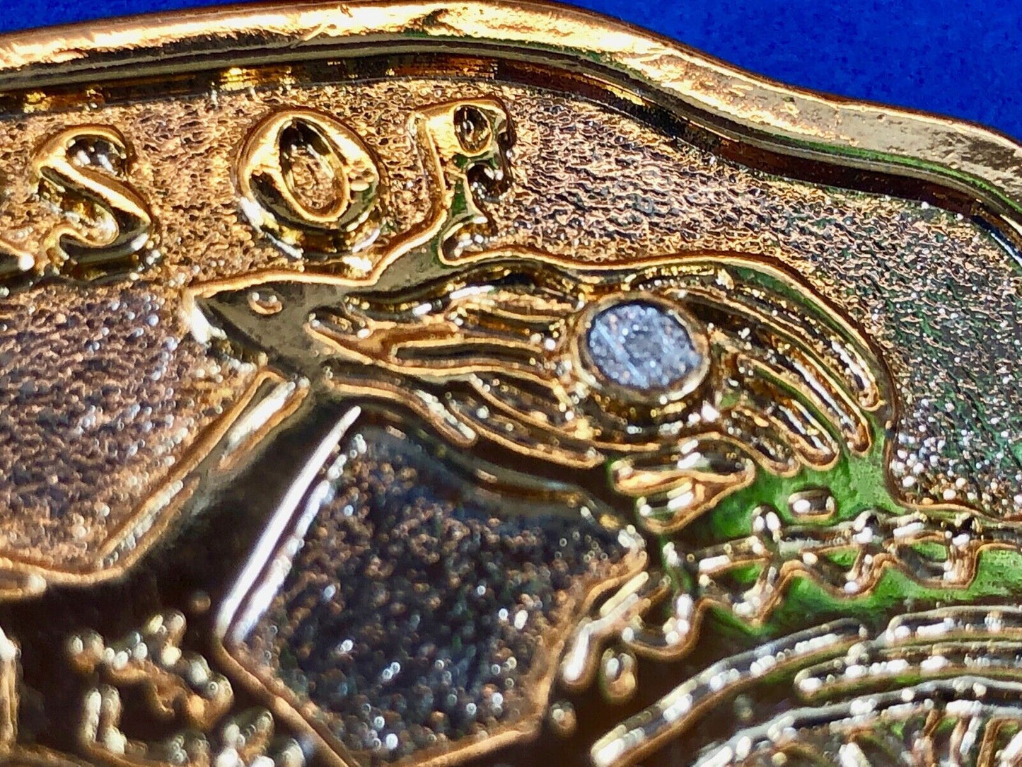 Vintage 1986 Golden Statue of Liberty New York NYC Belt Buckle 100 Years