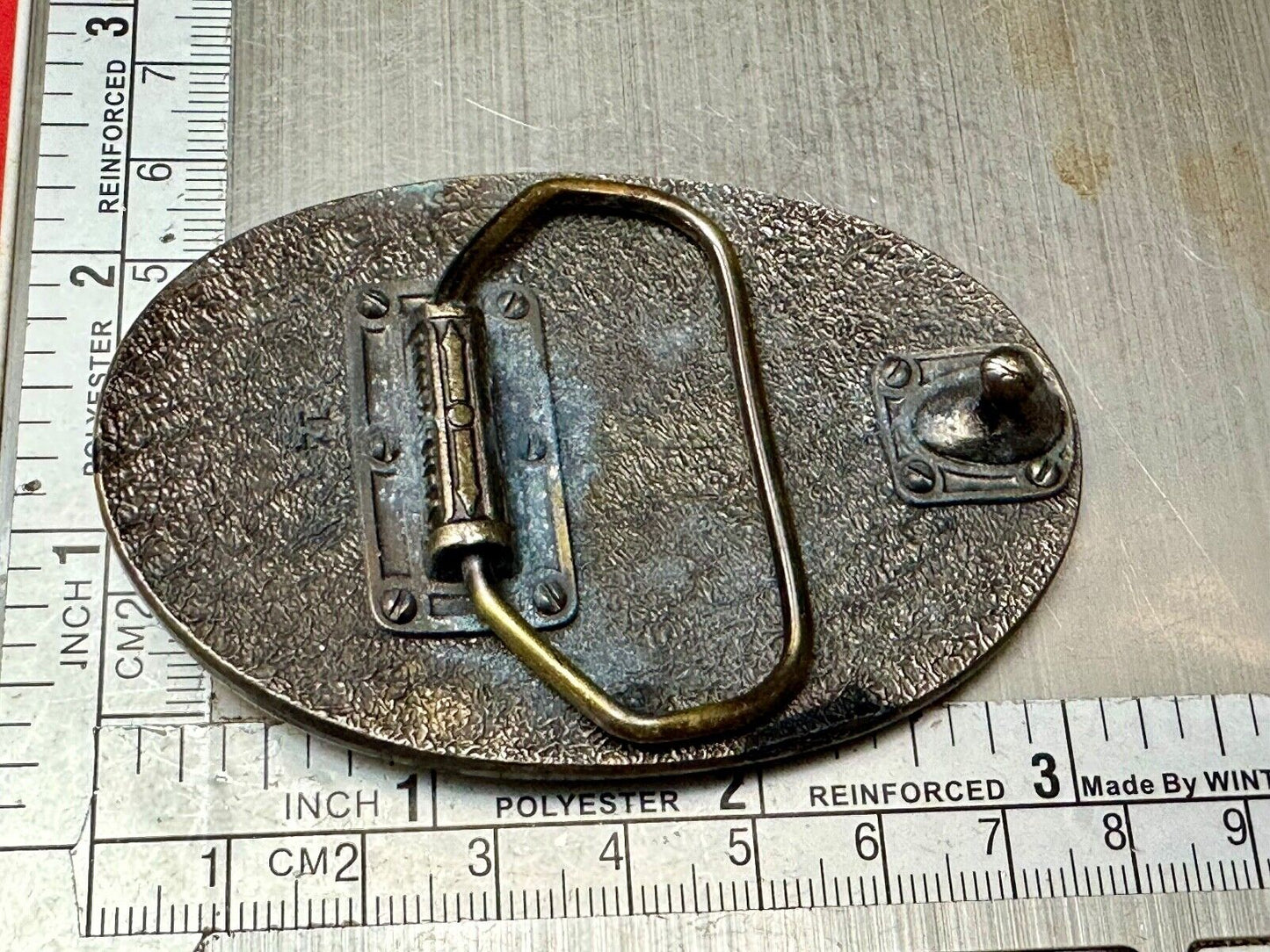 BASS 1992 25 years Bass Anglers Fishing Society commemorative belt buckle