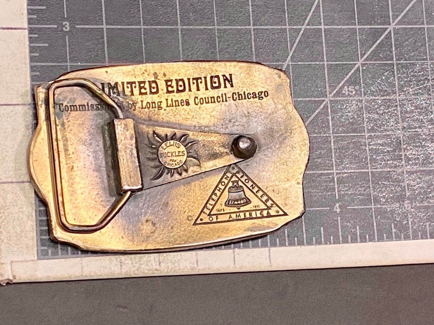 The Telephone Industry, 100 Year Commemorative Belt Buckle - Long Lines Council