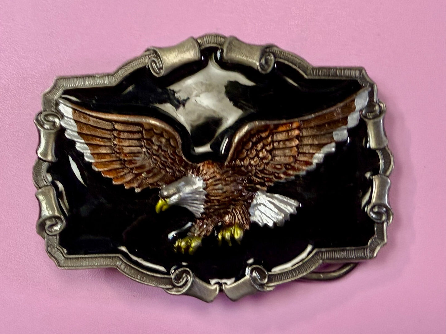 Vintage 1983 Patriotic American Bald Eagle - The Great American Buckle Co