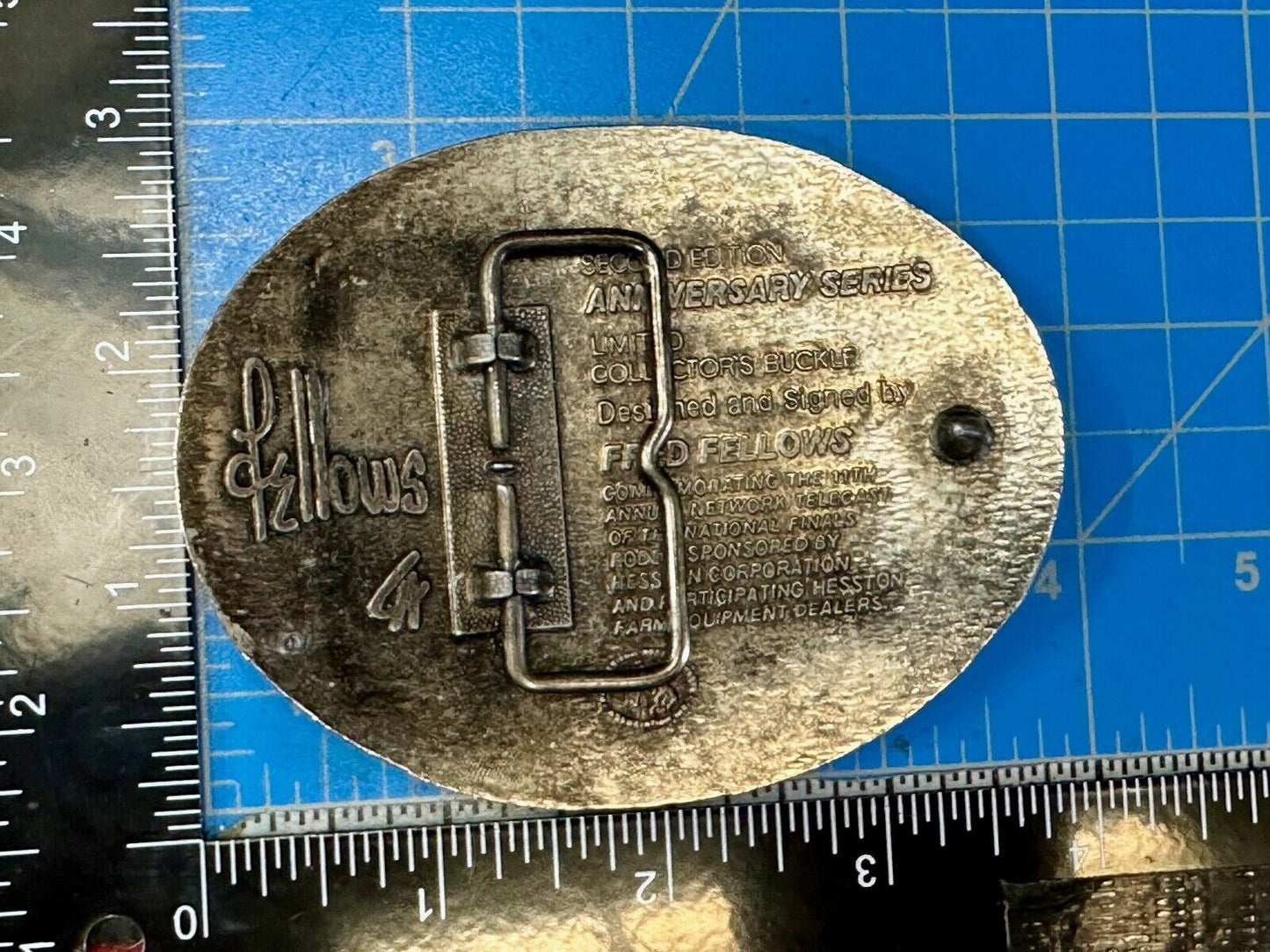 1984 Hesston National Finals Rodeo NFR Limited Edition Collectors Belt Buckle