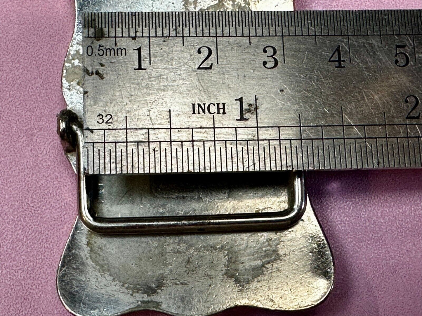 Vintage Cowboy Saddle Bronc small Cowgirls western belt buckle