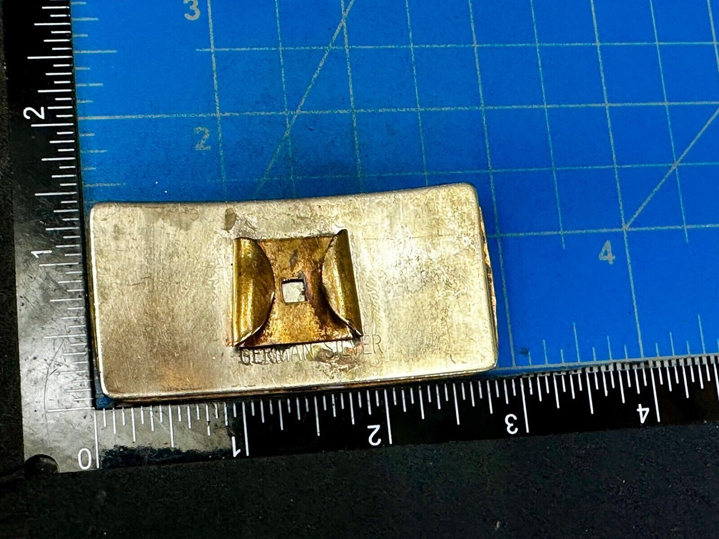 Vintage boat Anchor - Reflective two tone belt slide clip buckle