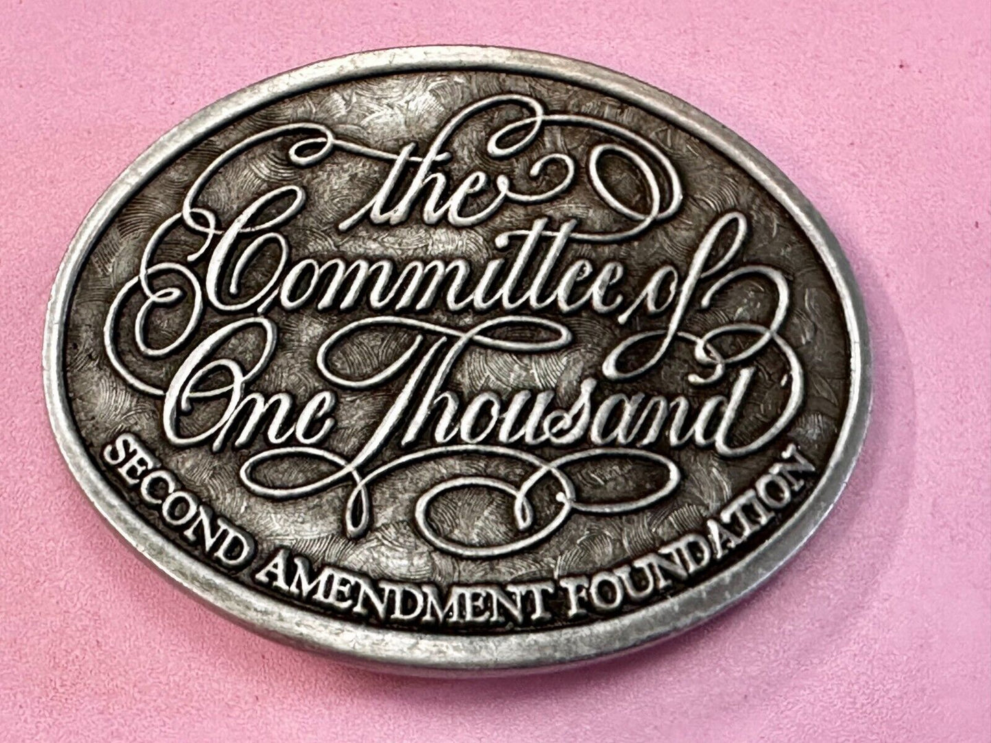 The Committee of One Thousand Second Amendment Gun Rights Foundation Belt Buckle