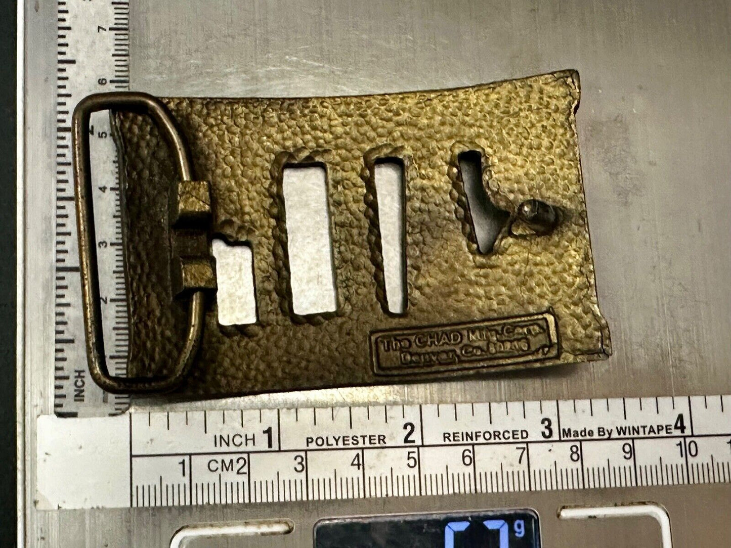 Beautiful Customized Name RALPH Cut-Out Vintage Belt Buckle by THE CHAD - in box