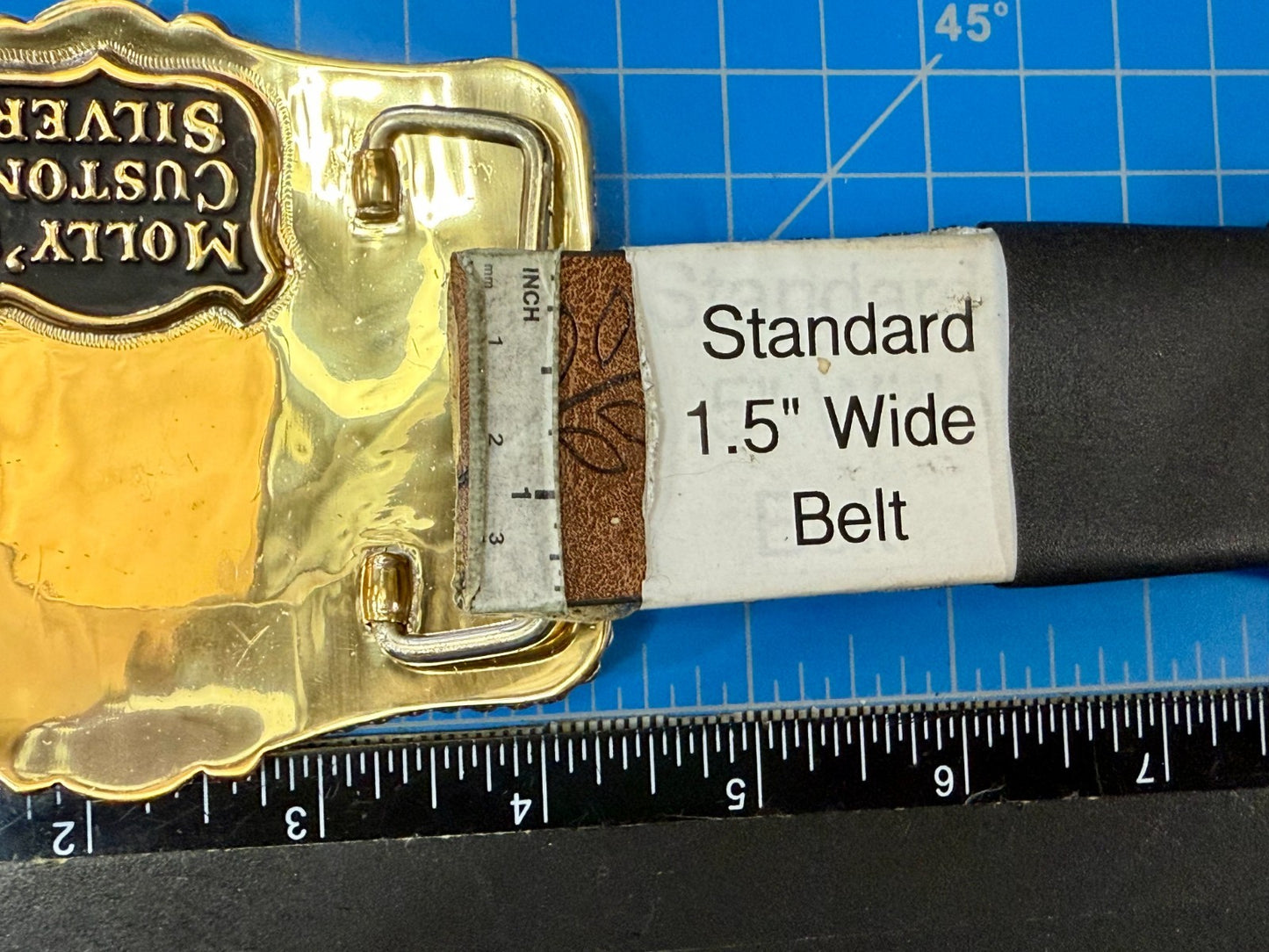 2016 WTX JDRF Budweiser Shootout NASCAR Trophy Molly's Custom Silver Belt Buckle