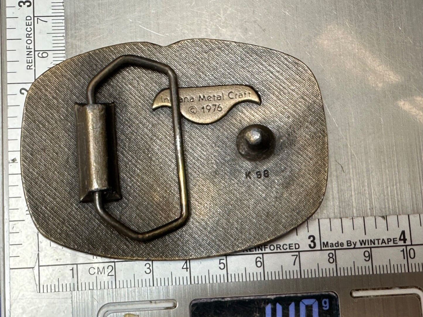 Vintage Country music Guitar and Banjo pickers - Indiana Metal Craft belt buckle