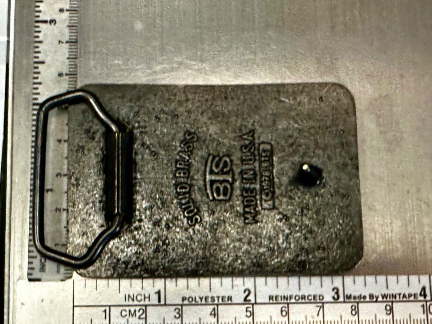 Black Powder Shooter Vintage BTS Solid Brass Belt Buckle - Guns Ammo Military
