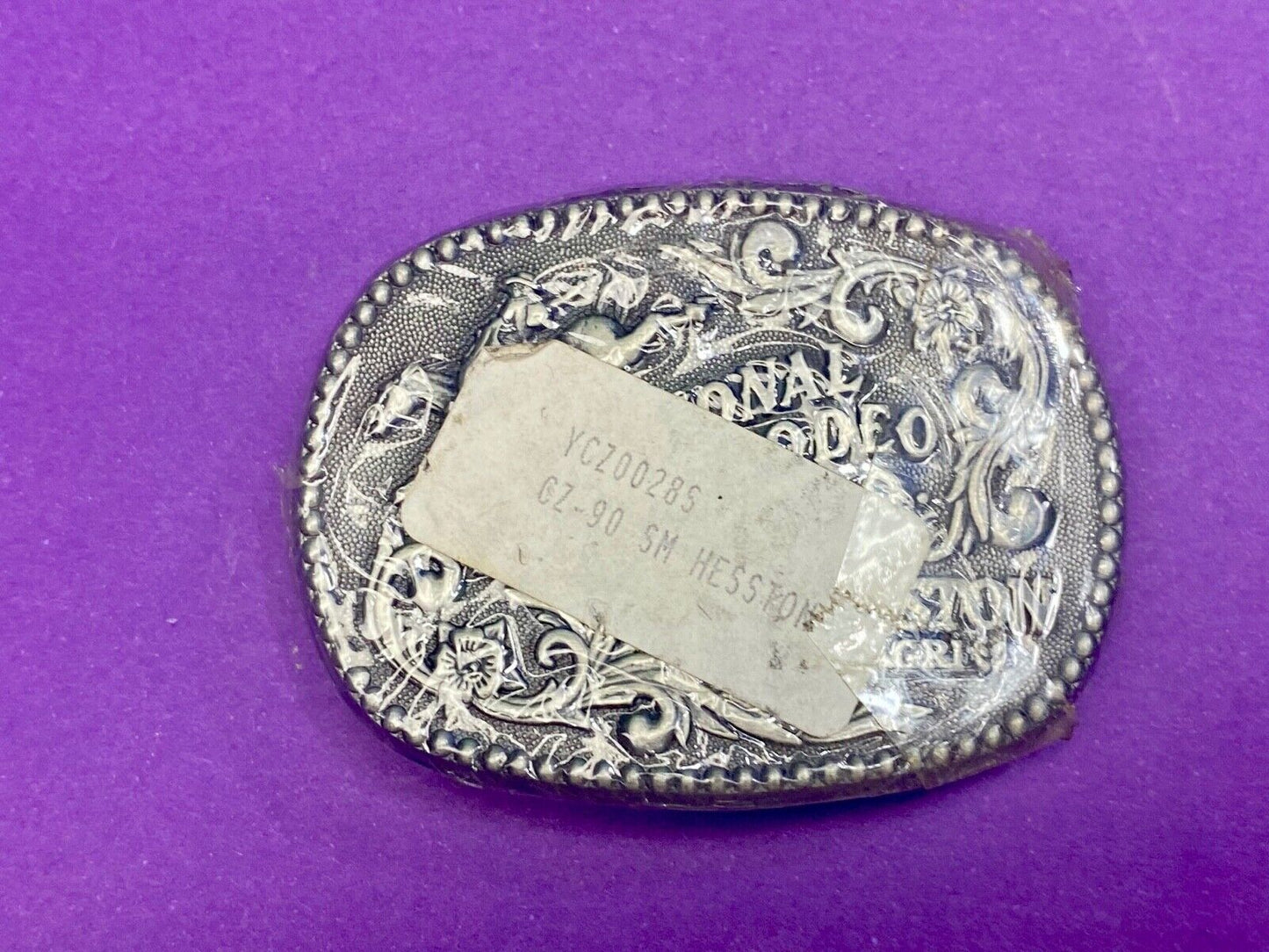 1990 National Finals Rodeo Youth Hesston Belt Buckle NFR Commemorative