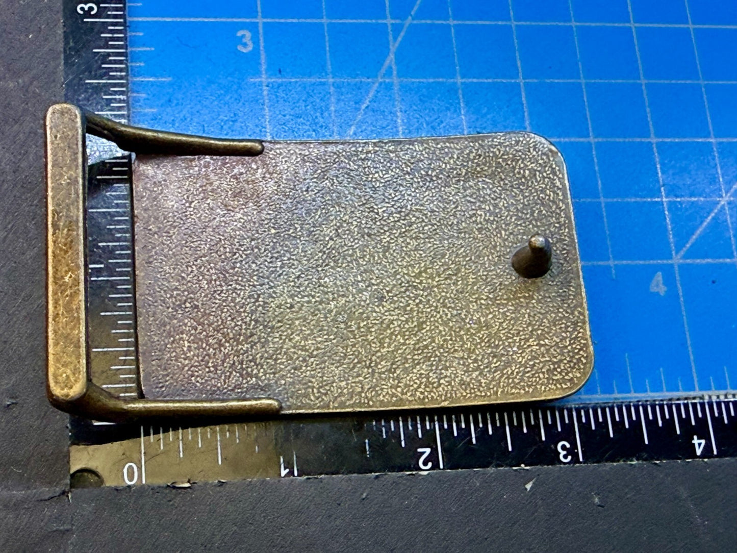 Texas Soybean Association Leather on Metal Commemorative Belt Buckle