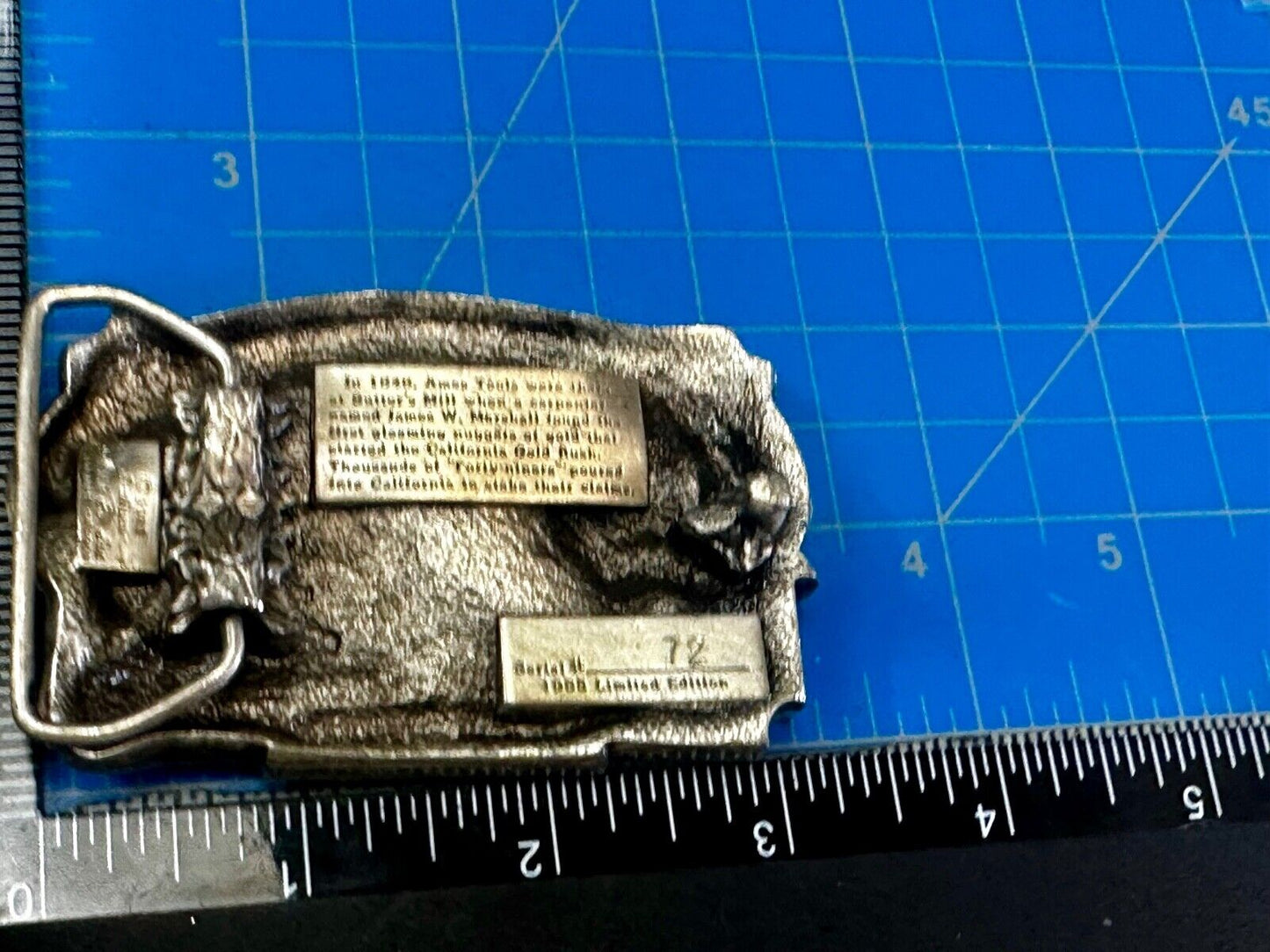 Ames Tools The Gold Rush of 1849 Commemorative Limited Siskiyou 90's Belt Buckle