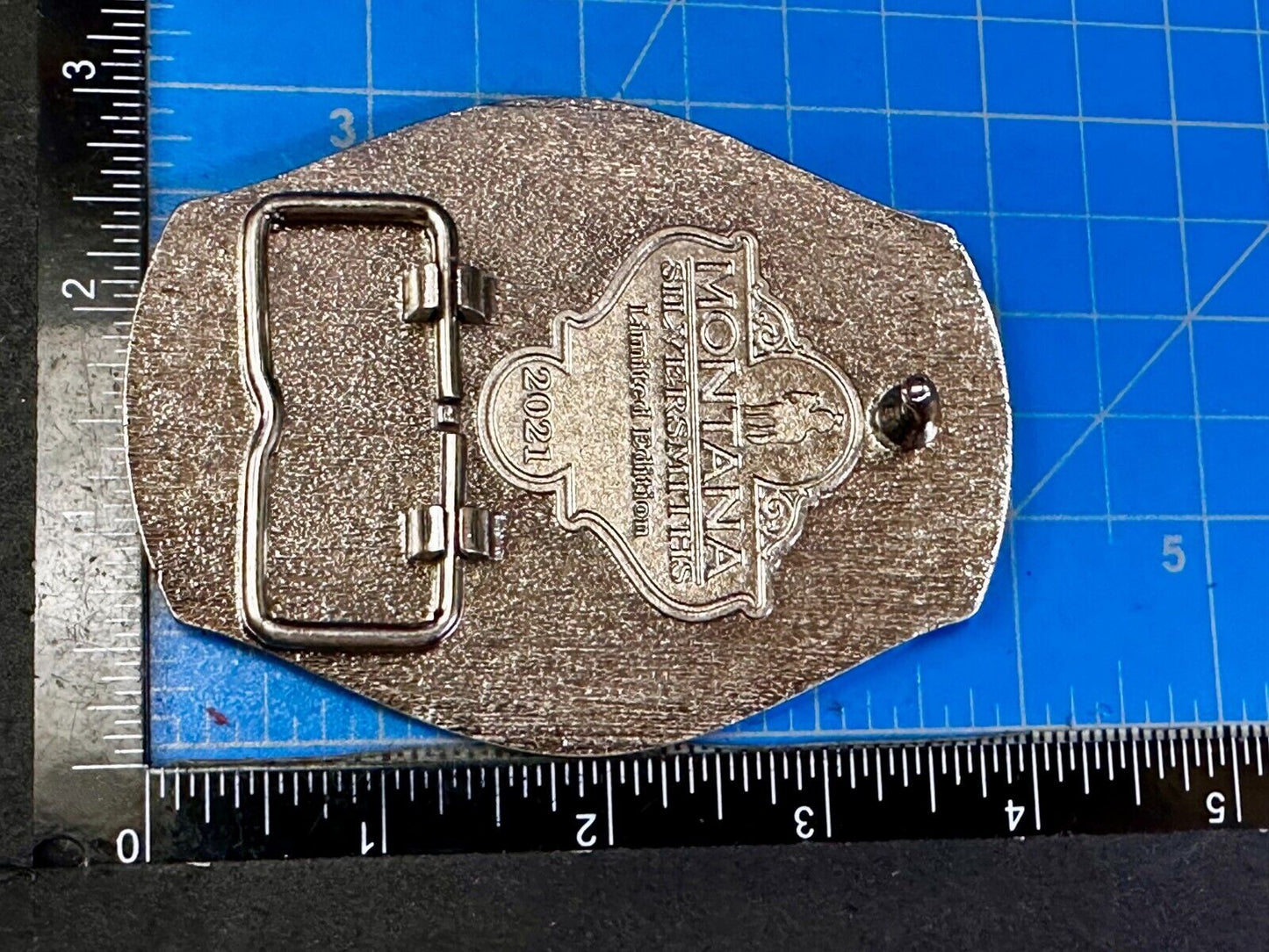 2021 Pendleton Whiskey Let'er Buck Rodeo Cowboy Montana Silversmiths Belt Buckle