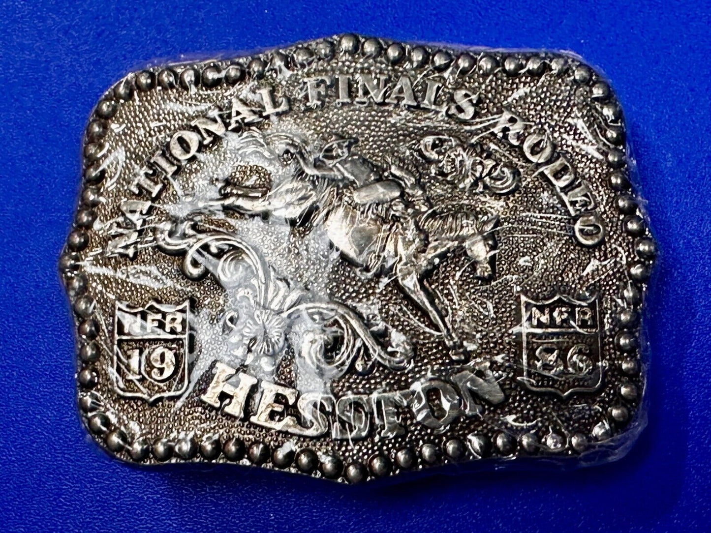 1986 Hesston NFR National Finals Rodeo YOUTH SIZE Western Collectors Belt Buckle