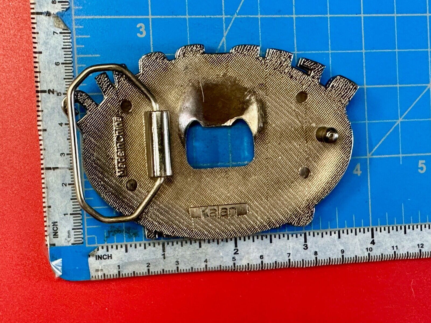 vintage beer pong champ novelty belt buckle and bottle opener by Kalan