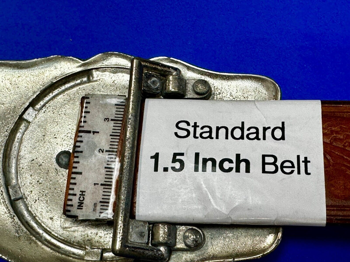 Texas State - Large Centerpiece Ornate Silver Tone Vintage Belt Buckle