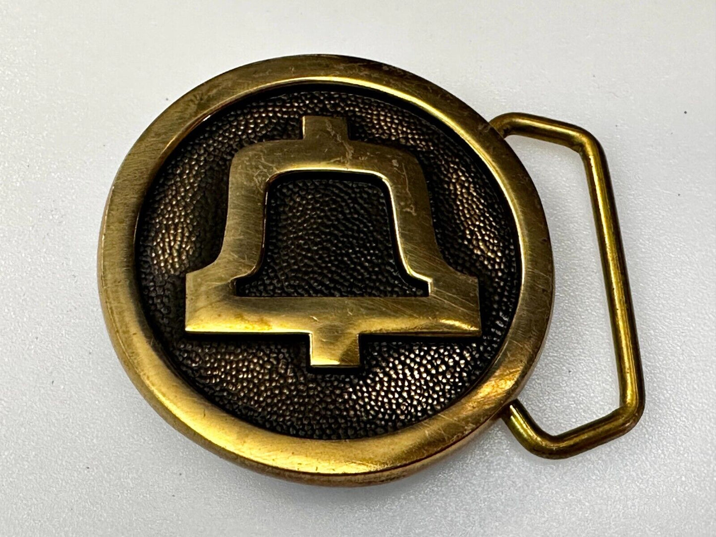 Bell System Telephone Telegraph Company Solid Brass Vintage 1978 BTS Belt Buckle