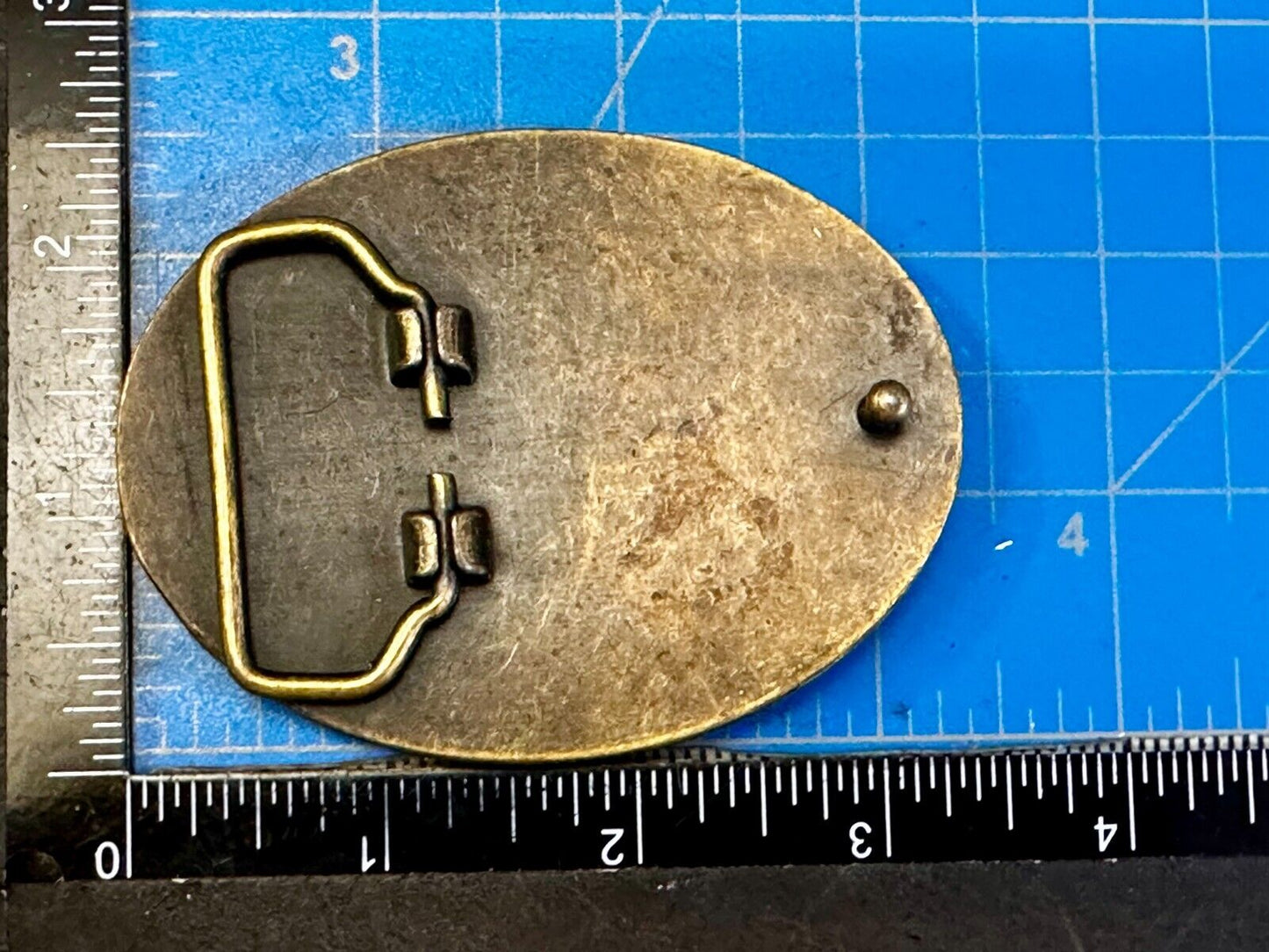 Artisan Stone Cubes - Native American Indian Style? Unique Oval Belt Buckle