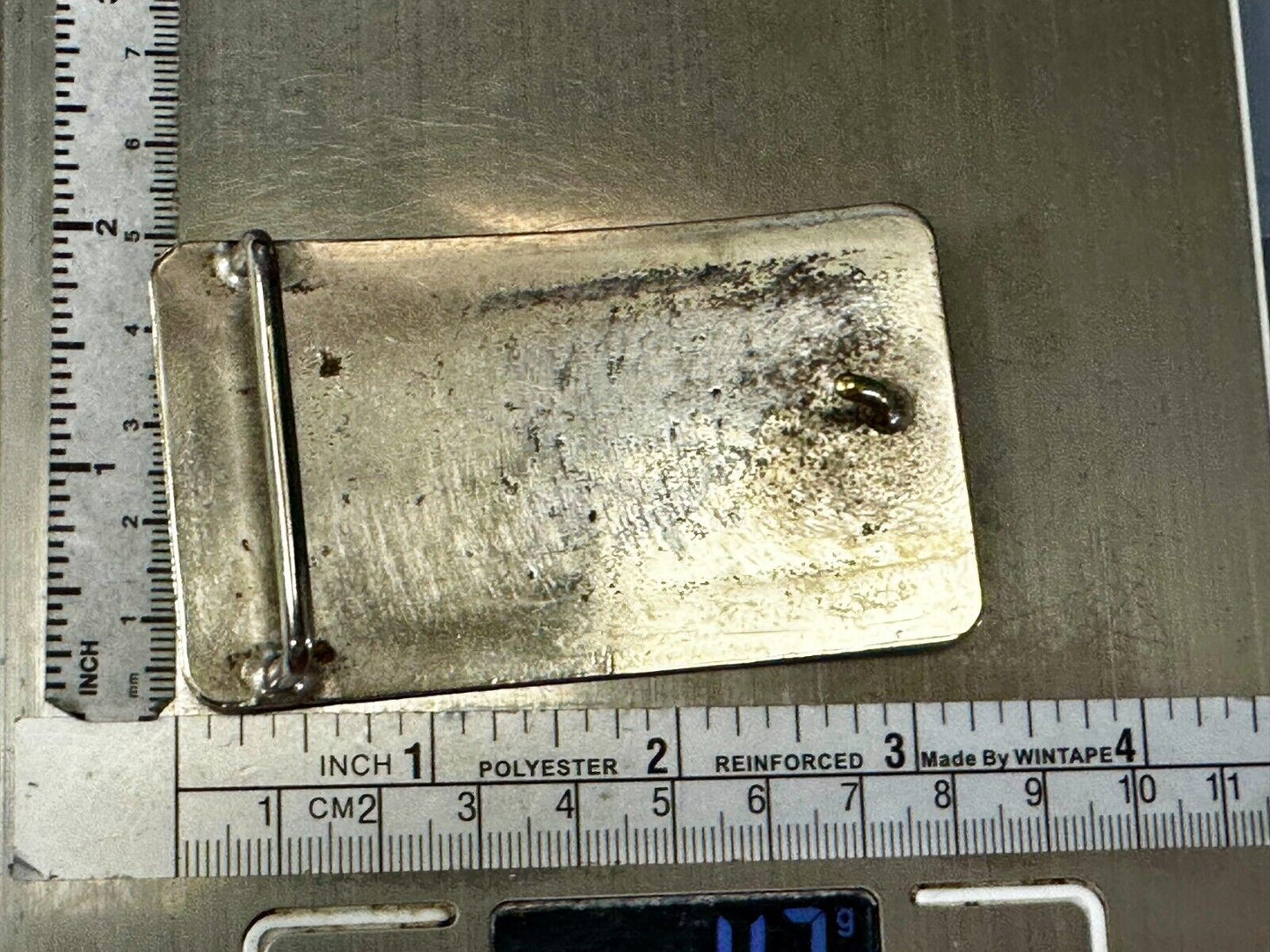 Vintage Engraved Silver Tone Belt Buckle For Craft Project Or To Wear!