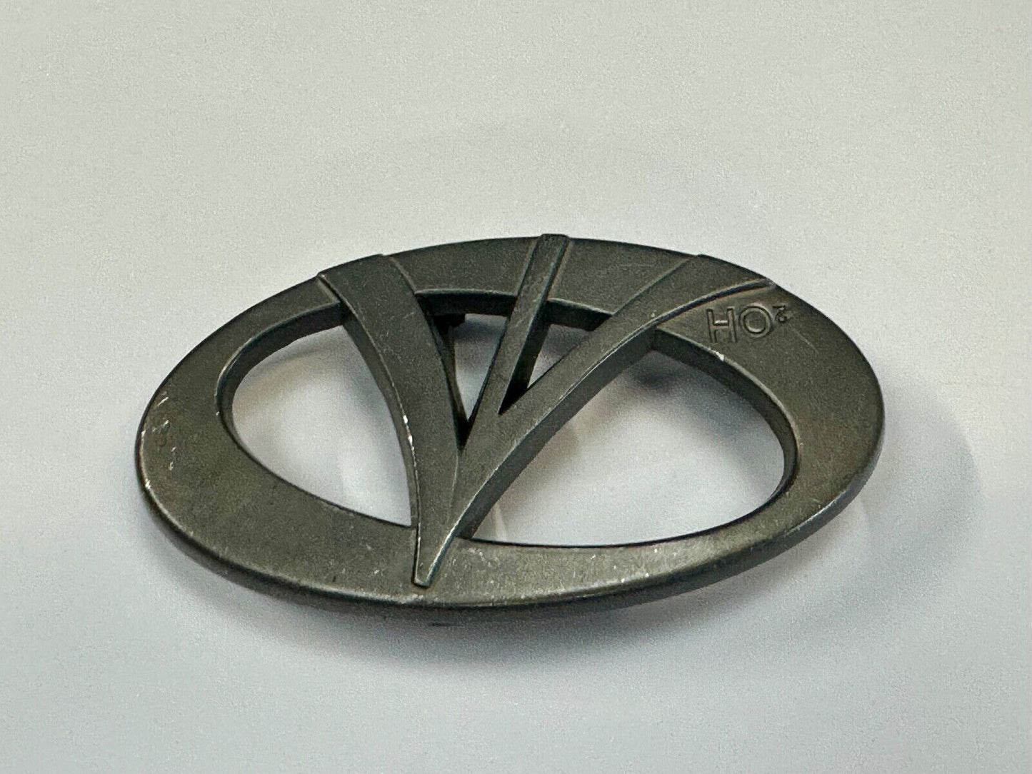 2OH Cutout gold color belt buckle Peace love & Rock & Roll