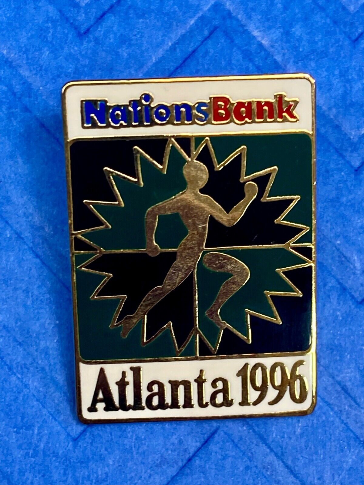 1996 ATLANTA OLYMPIC PIN TRACK and FIELD - NATIONS BANK PIN TEAM USA