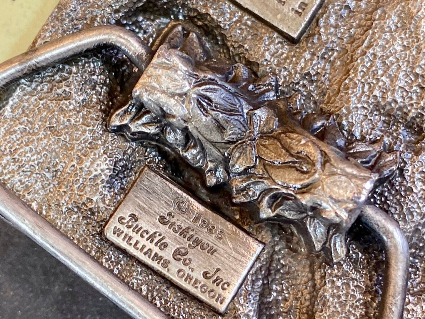 Vintage 80’S Jewell County Kansas Threshing Bee Case Farm Siskiyou Belt Buckle